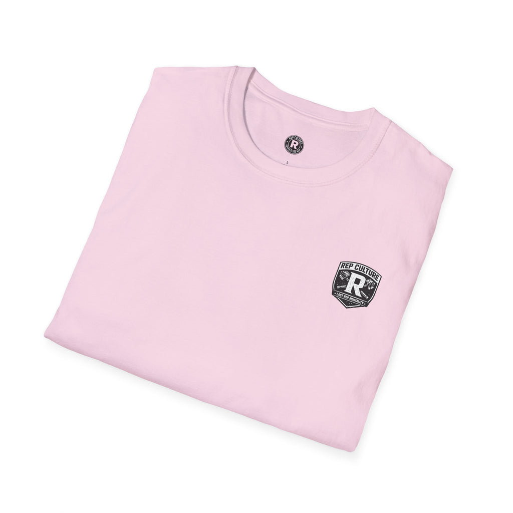 Rep Culture Shield Tee | Barbell Logo, Last Rep Mentality