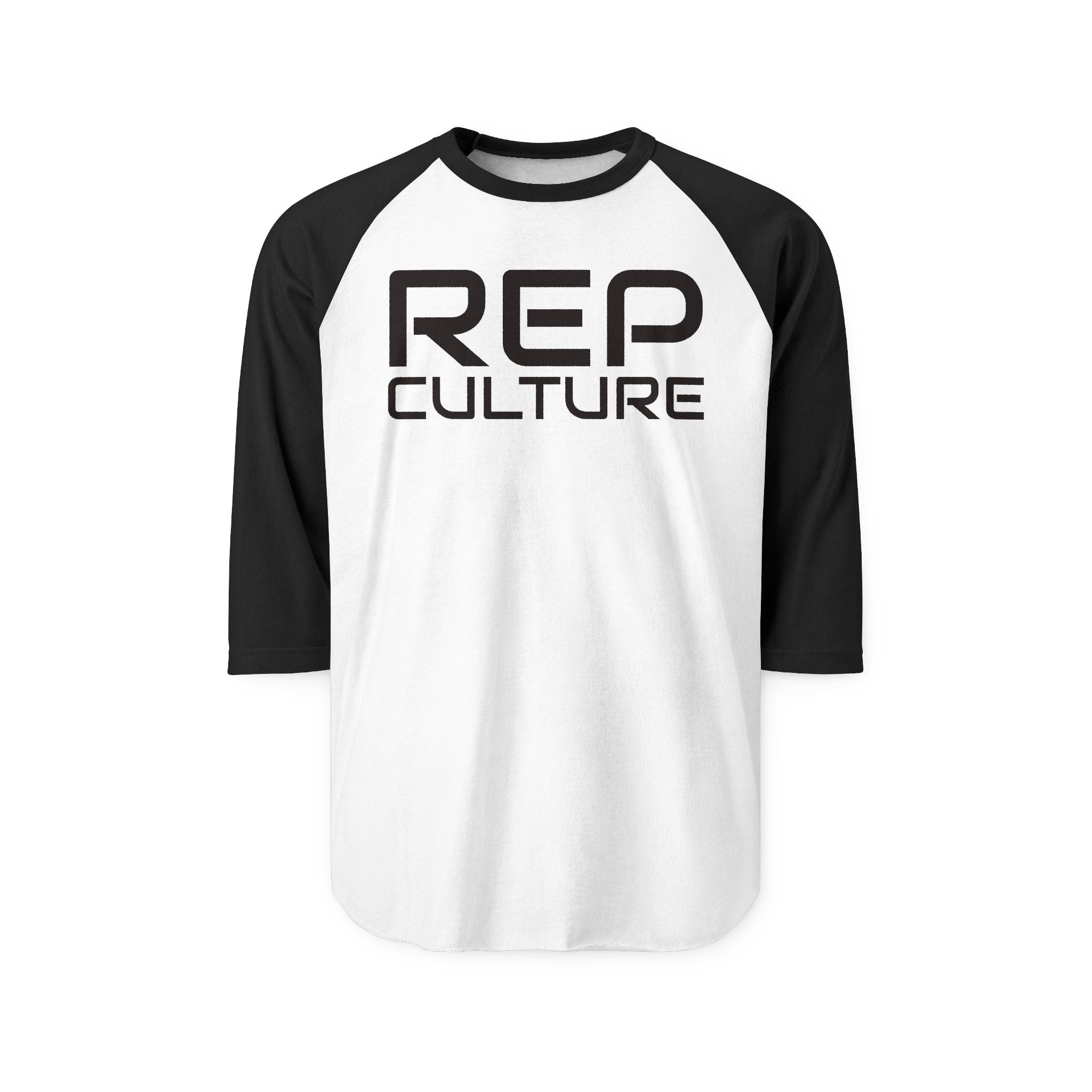 Rep Culture Raglan Shirt — 'REP CULTURE' 3/4 Sleeve Baseball Tee