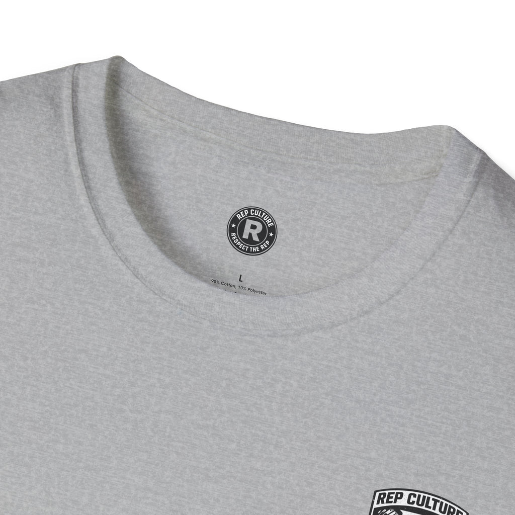 Rep Culture Shield Tee | Barbell Logo, Last Rep Mentality