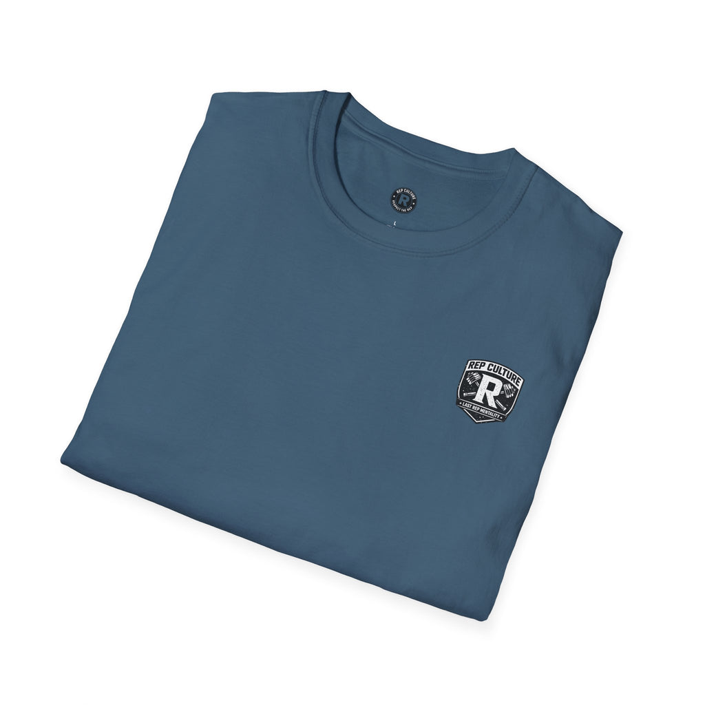 Rep Culture Gym Wear T-Shirt | Chest Logo, Back Graphic