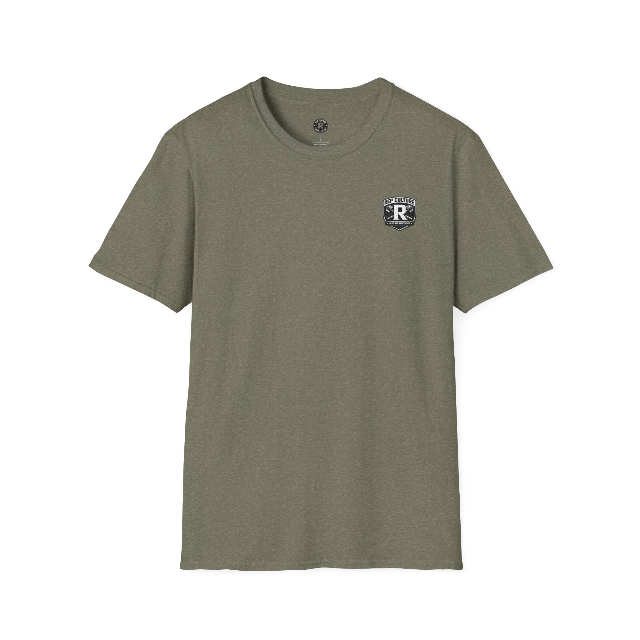Rep Culture Gym Wear T-Shirt | Chest Logo, Back Graphic
