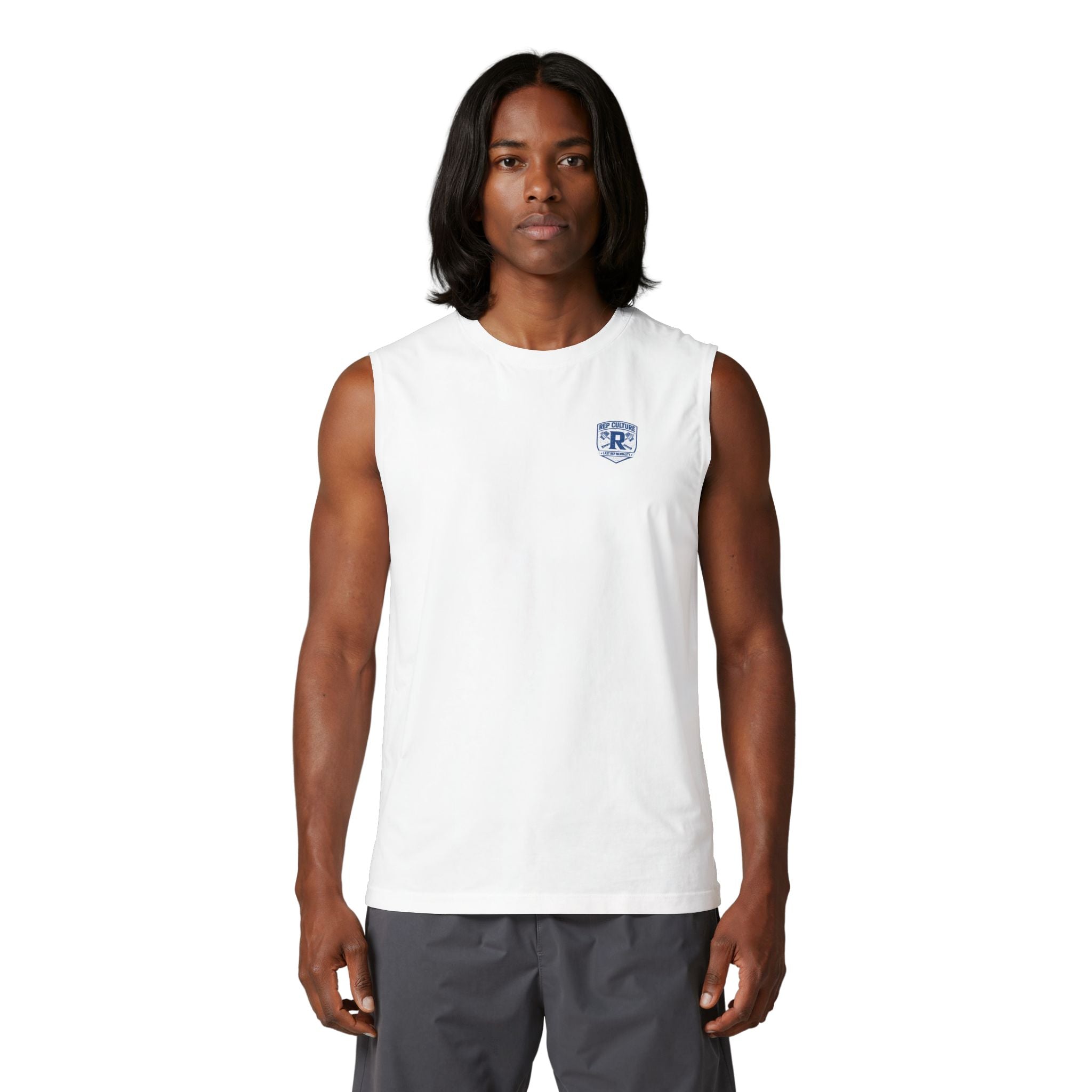 Muscle Tank — Vintage Crest 'R' Chest Logo