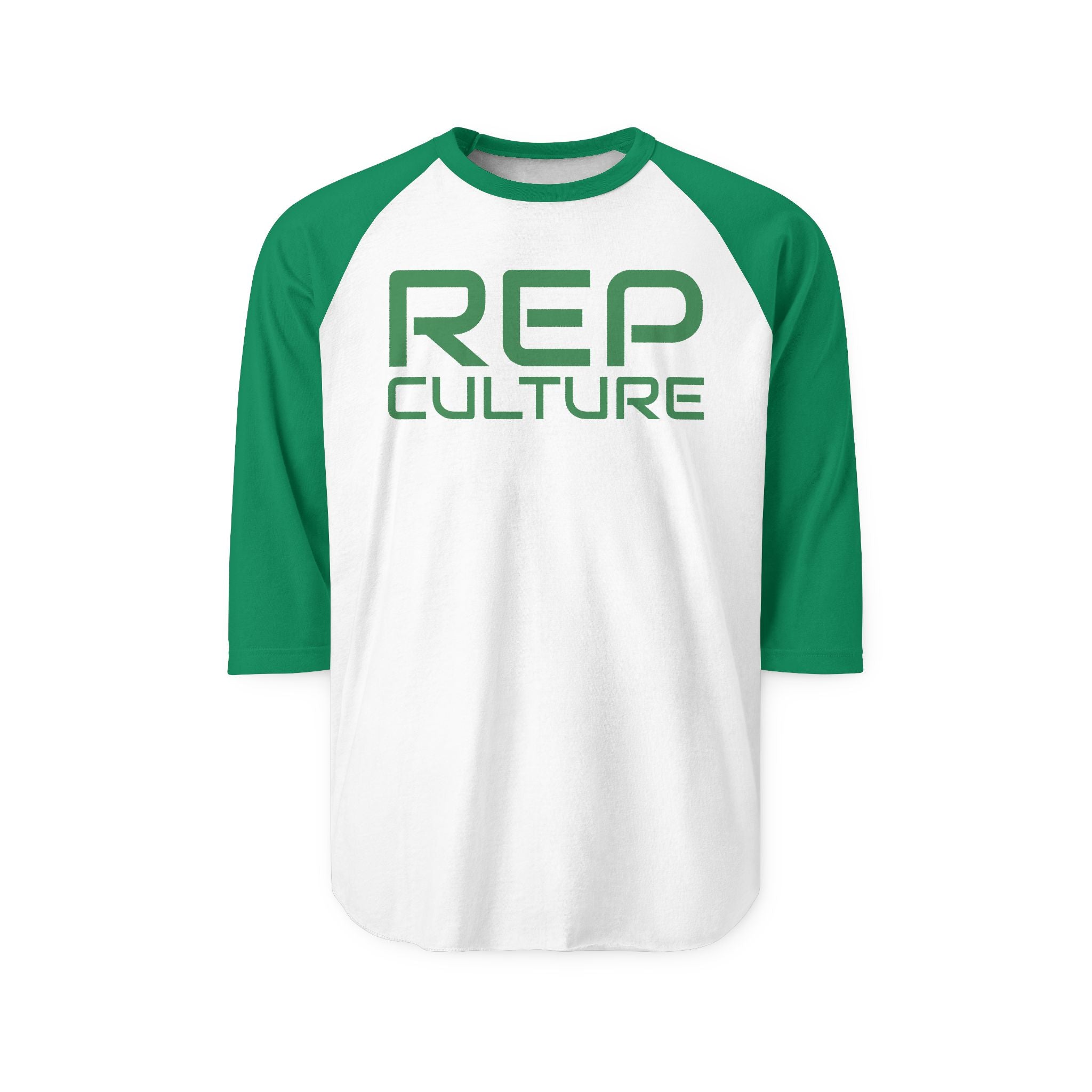 Rep Culture Raglan Shirt — 'REP CULTURE' 3/4 Sleeve Baseball Tee