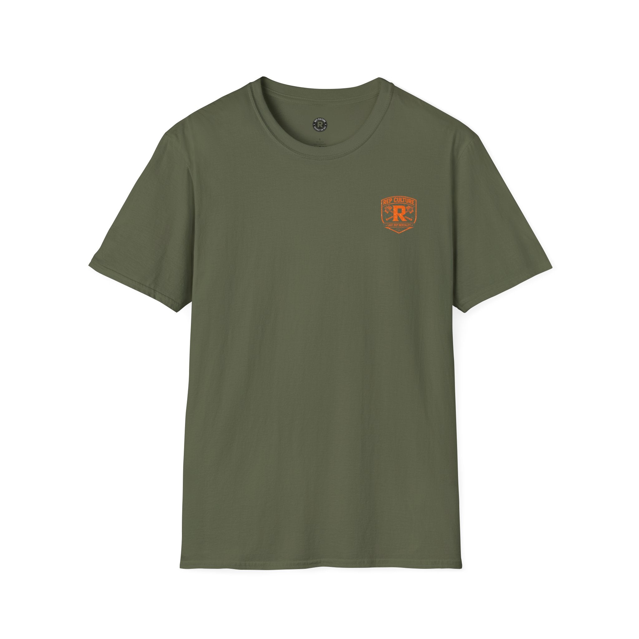 REP Culture Graphic Tee — Distressed Orange Back Print