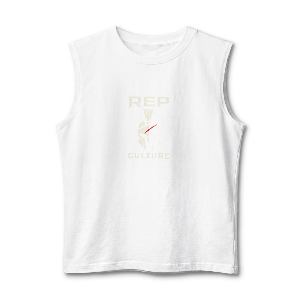 Rep Culture Spartan Logo "Earn Your Glory" Muscle Tank Athletic Gymwear