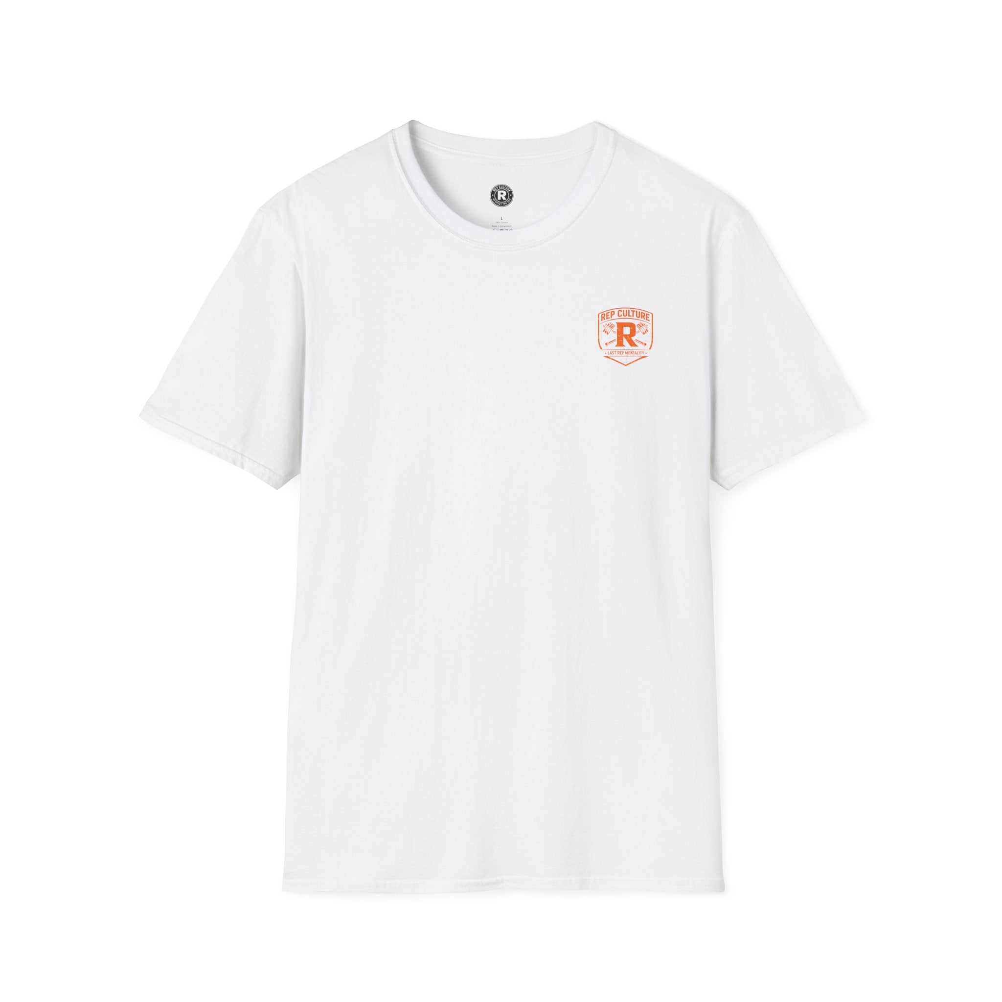 REP Culture Graphic Tee — Distressed Orange Back Print