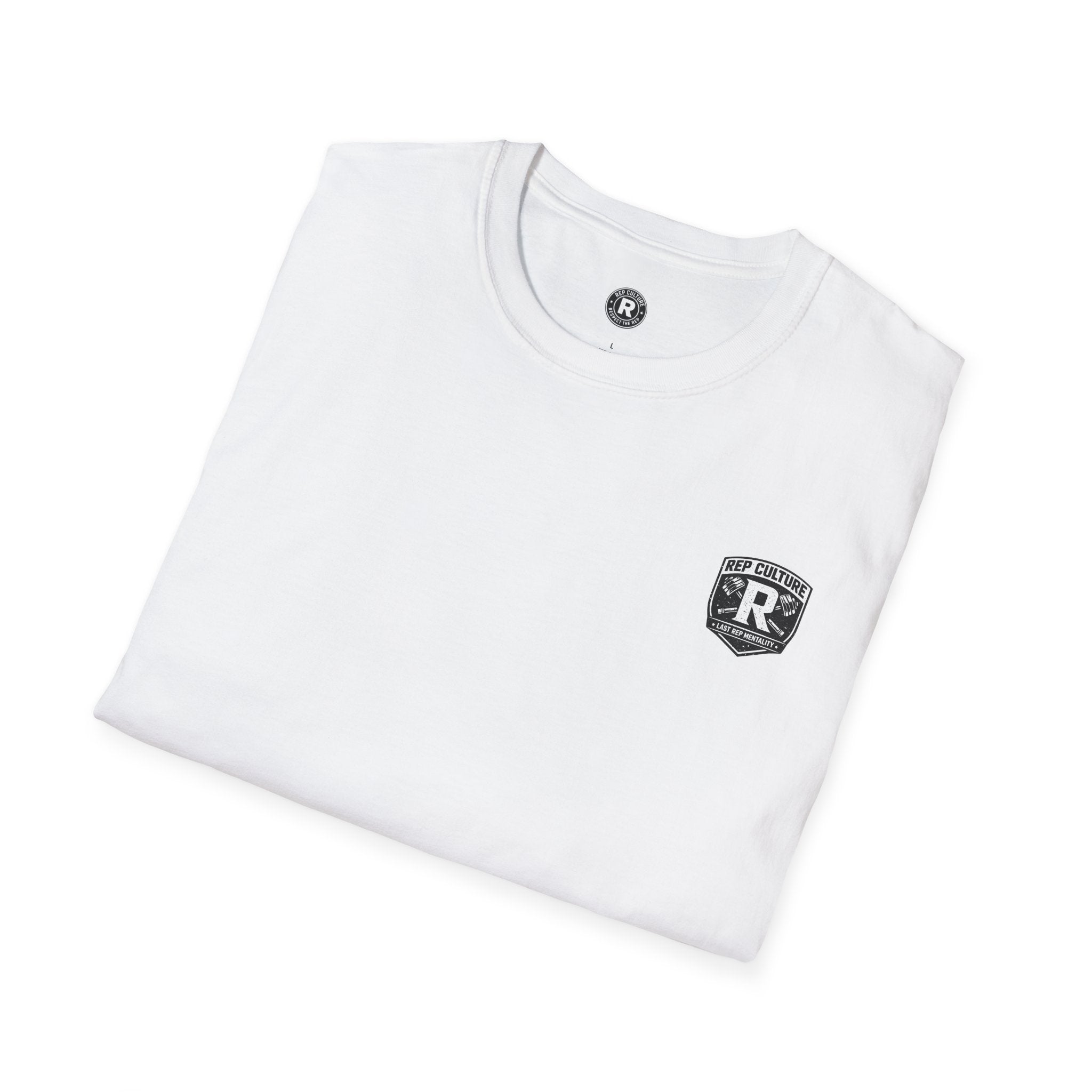 Rep Culture Shield Tee | Barbell Logo, Last Rep Mentality