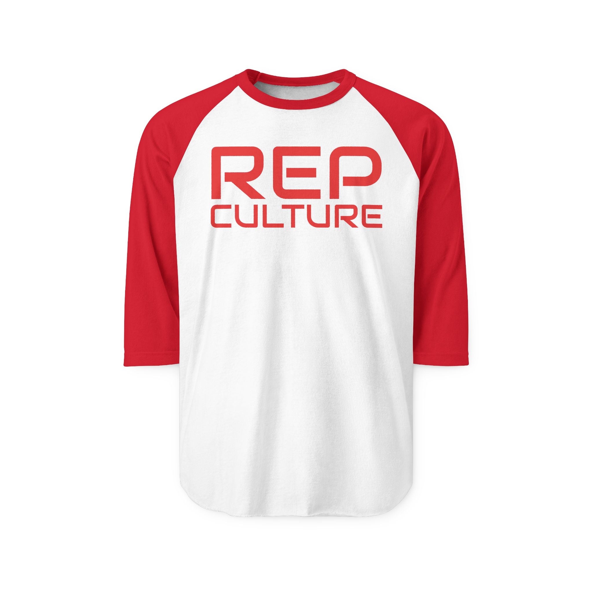 Rep Culture Raglan Shirt — 'REP CULTURE' 3/4 Sleeve Baseball Tee