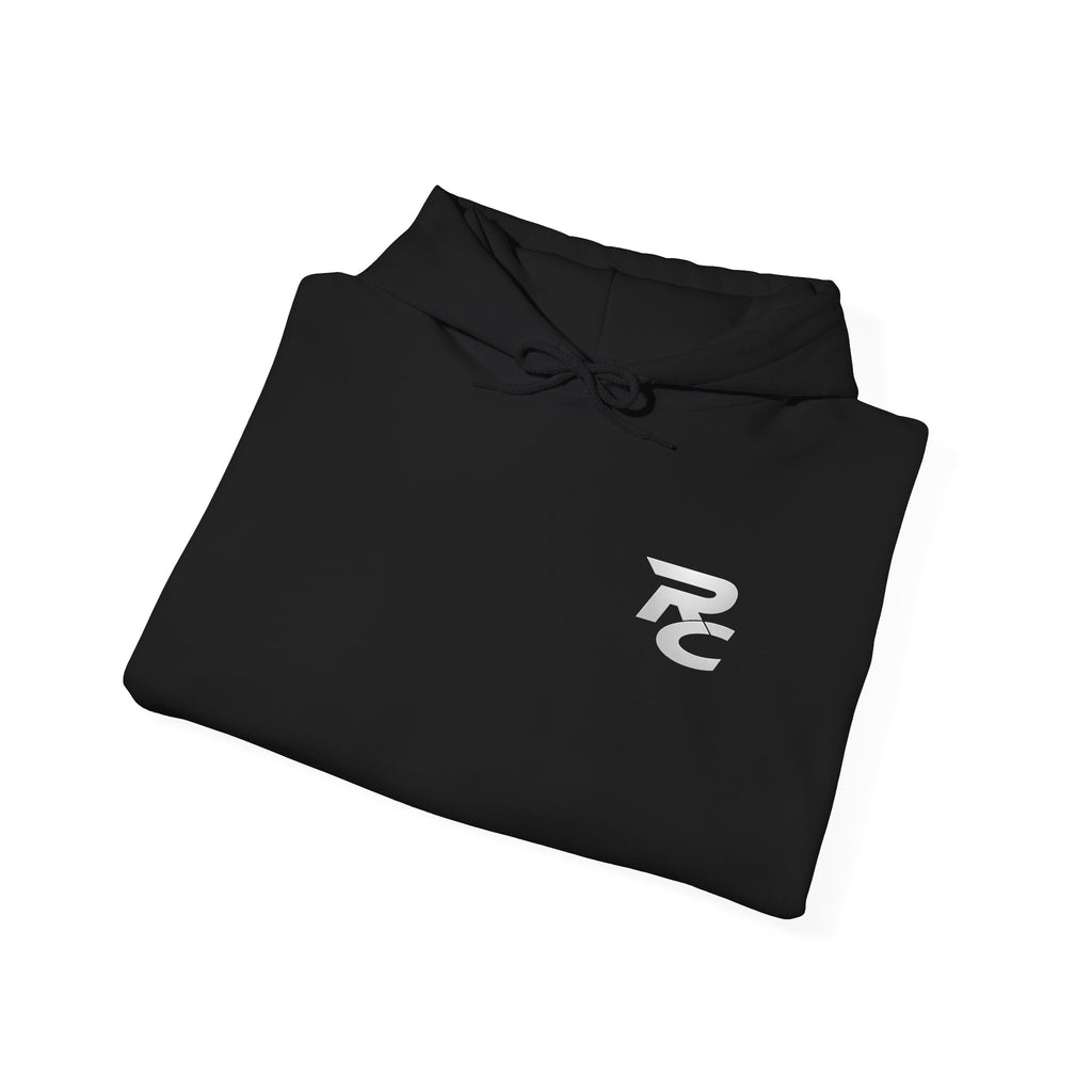 Angular R Logo Hoodie | Minimal Graphic Hooded Sweatshirt