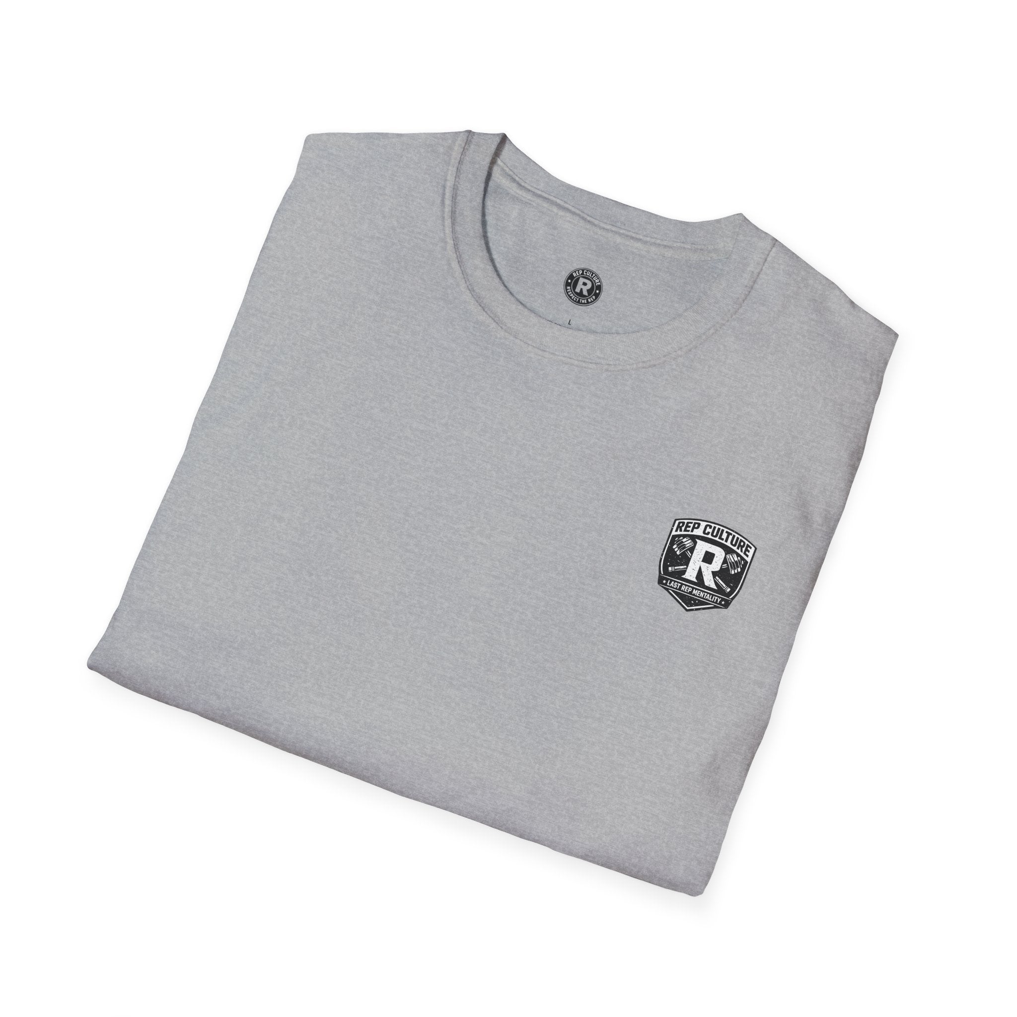 Rep Culture Shield Tee | Barbell Logo, Last Rep Mentality