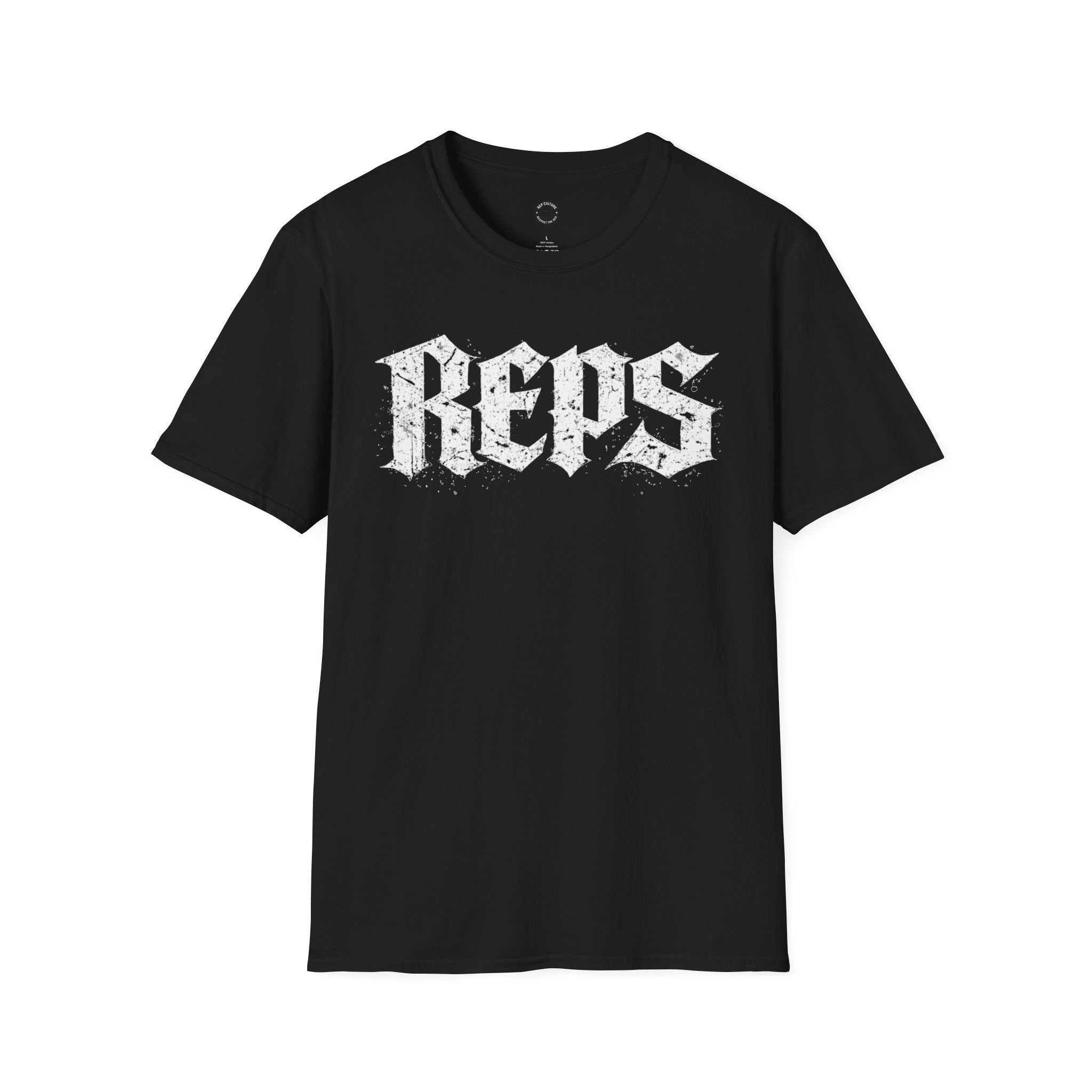 Rep Gothic T-Shirt — Vintage Old English "rep" Graphic Tee