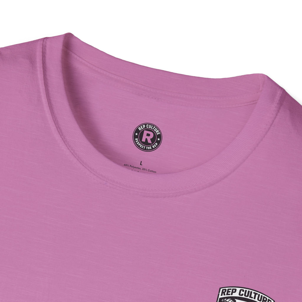 Rep Culture Gym Wear T-Shirt | Chest Logo, Back Graphic