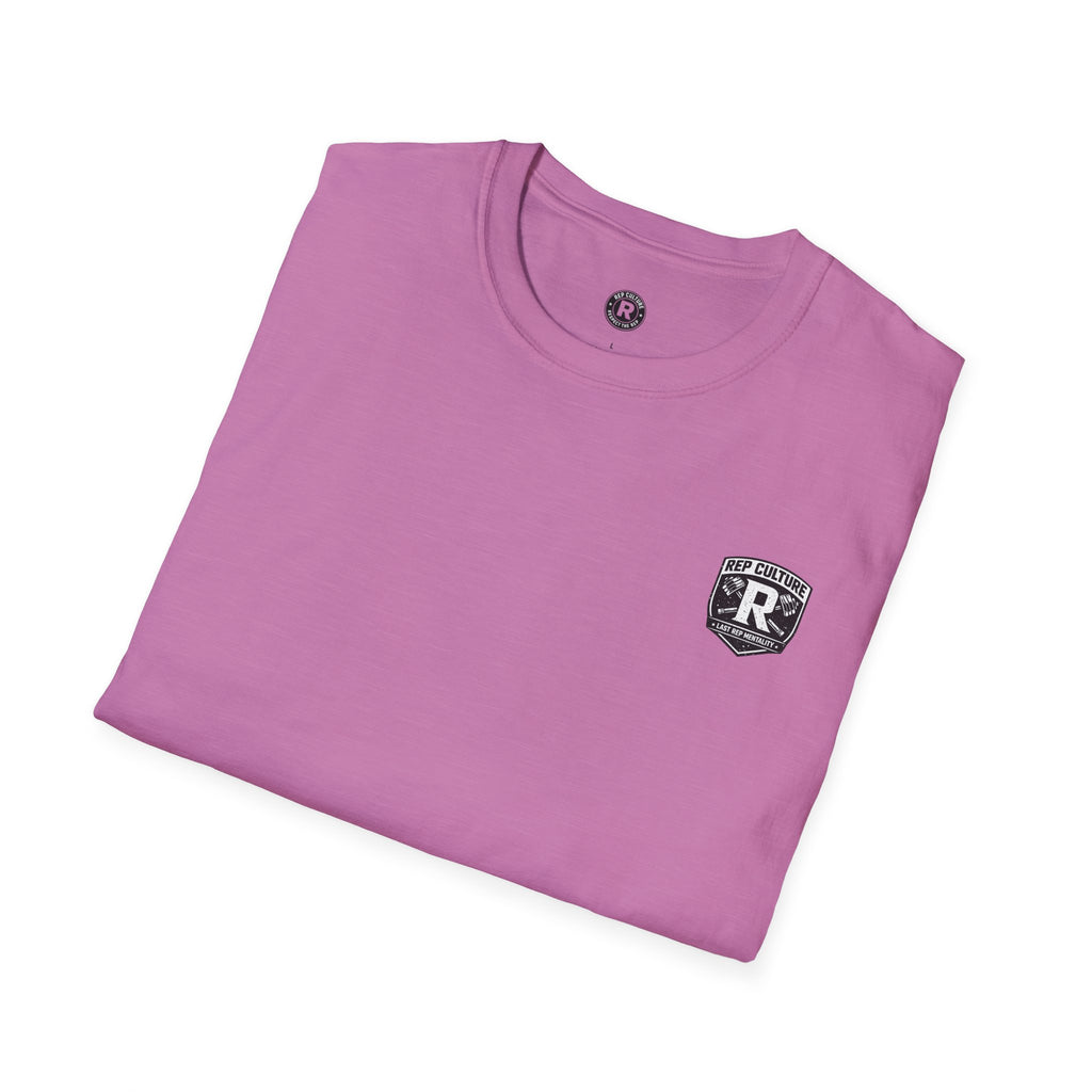 Rep Culture Gym Wear T-Shirt | Chest Logo, Back Graphic