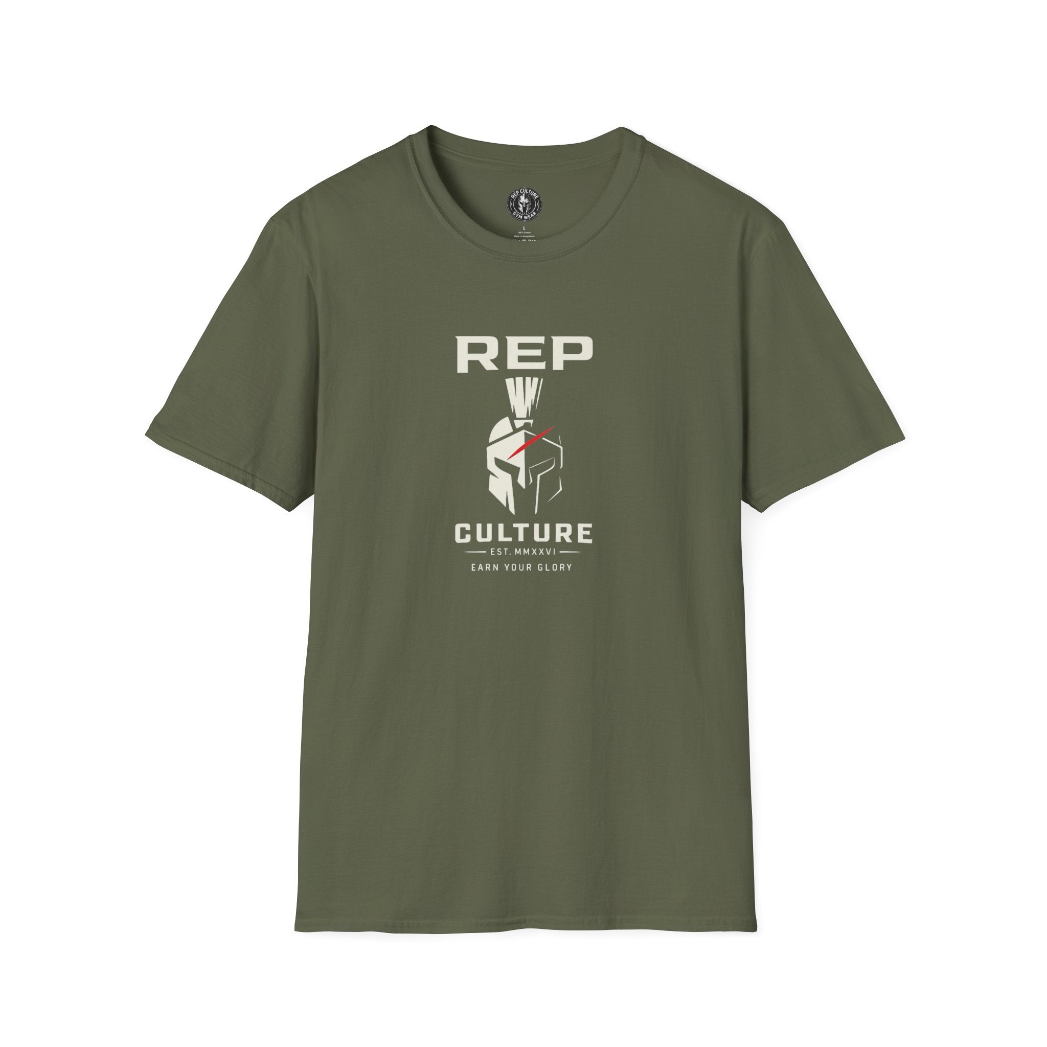 REP Culture T-Shirt Spartan Helmet Logo