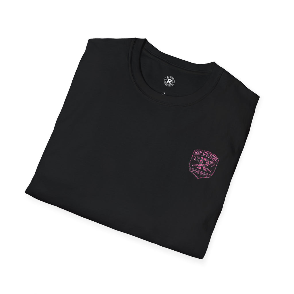 Black/Pink combo Camo — "Rep Culture" Gym Tee