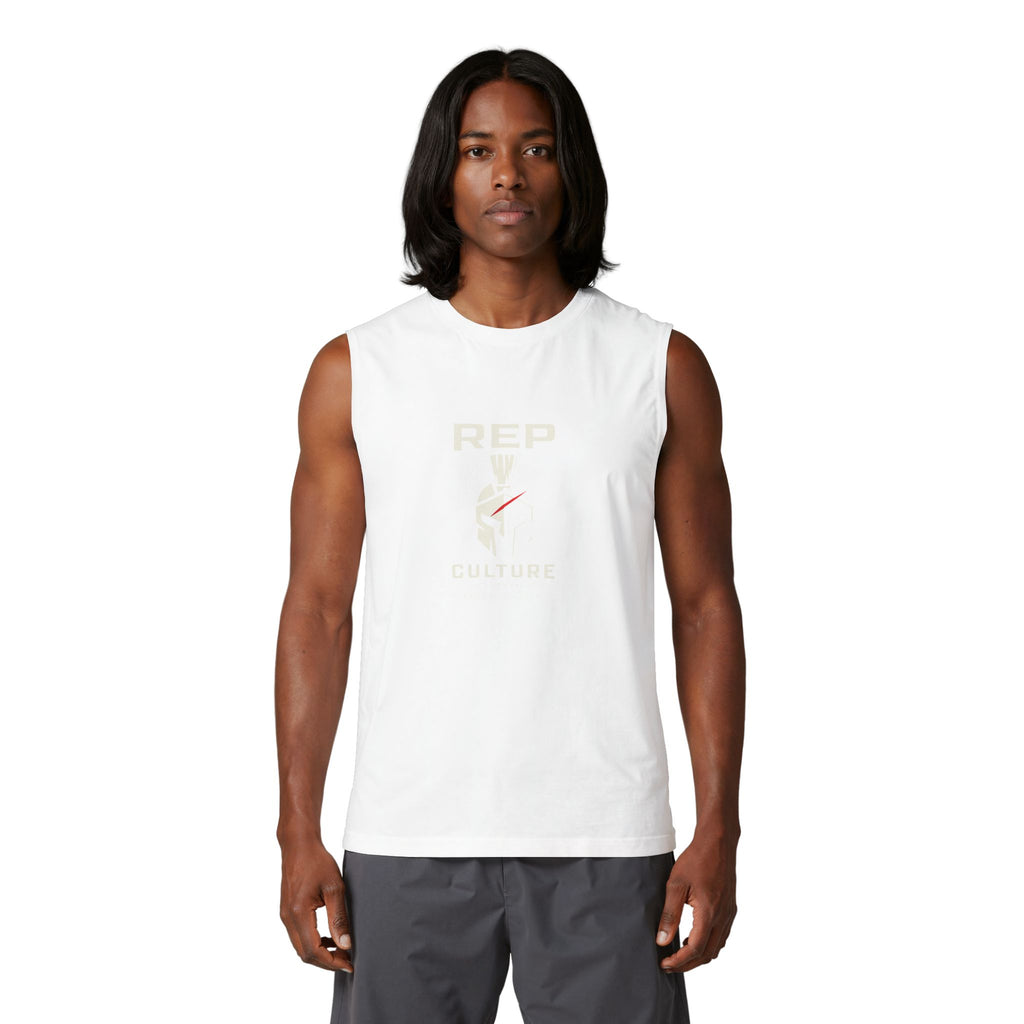 Rep Culture Spartan Logo "Earn Your Glory" Muscle Tank Athletic Gymwear