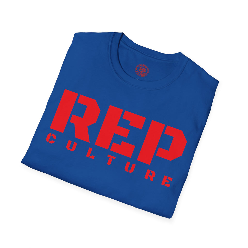 REP Culture T-Shirt — Bold Stencil Logo Tee for Fans & Streetwear