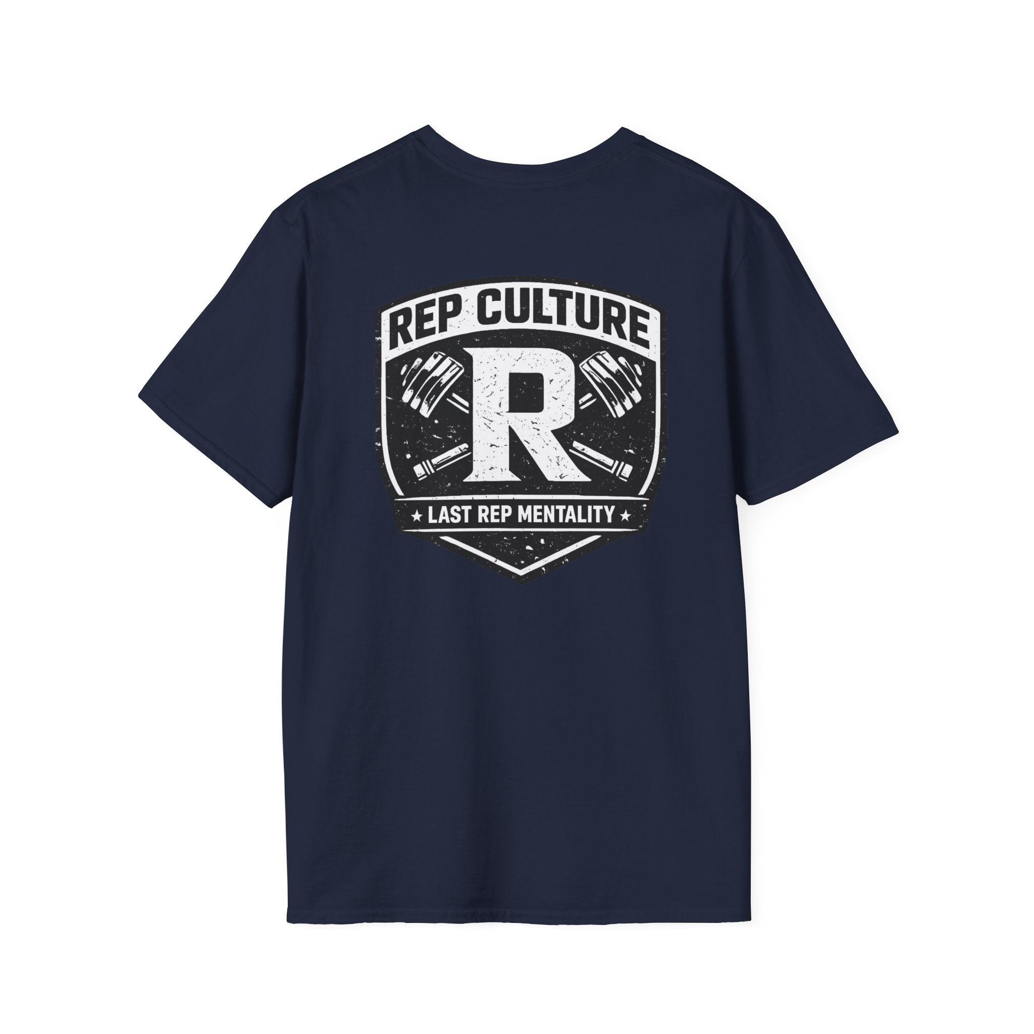 Rep Culture Shield Tee | Barbell Logo, Last Rep Mentality