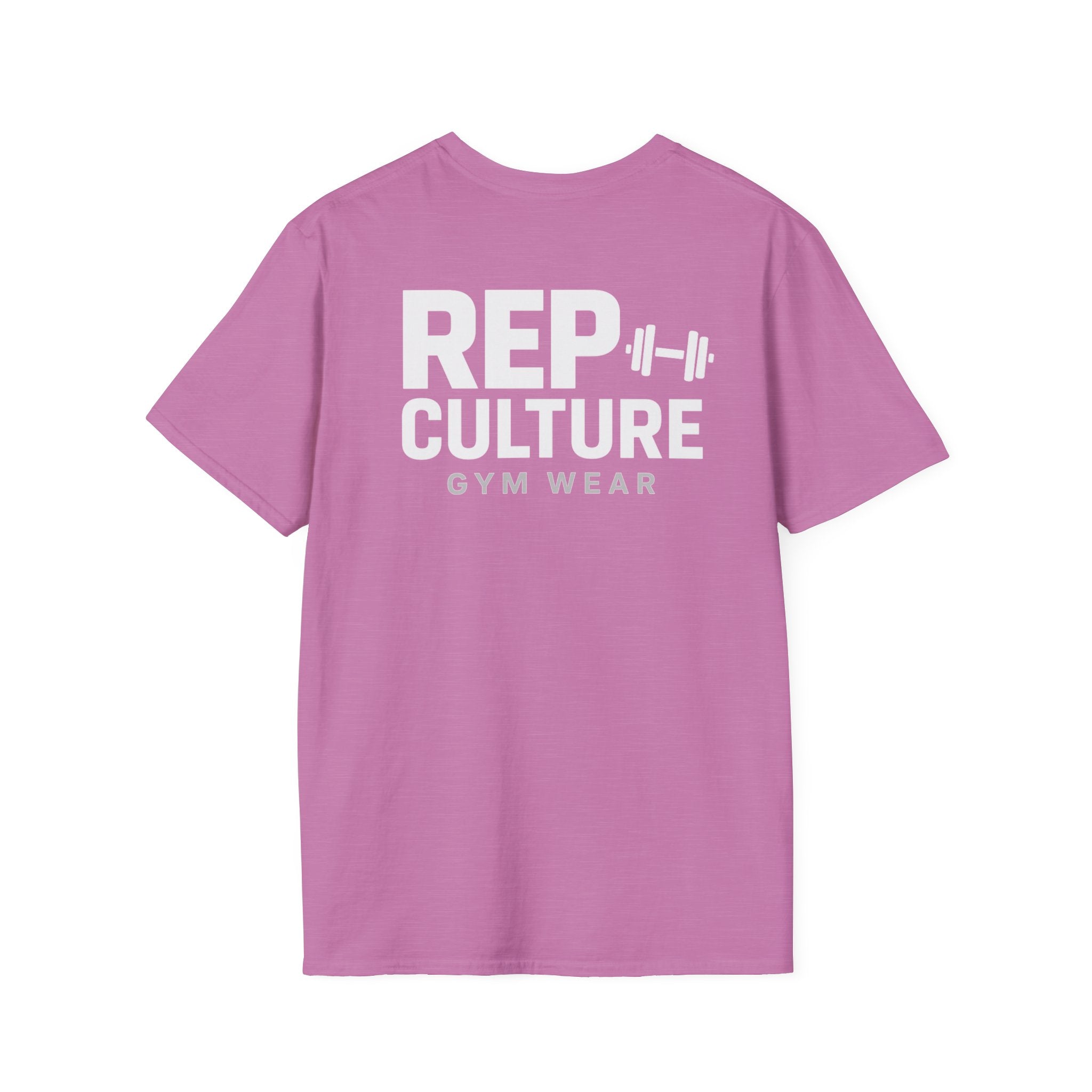 Rep Culture Gym Wear T-Shirt | Chest Logo, Back Graphic