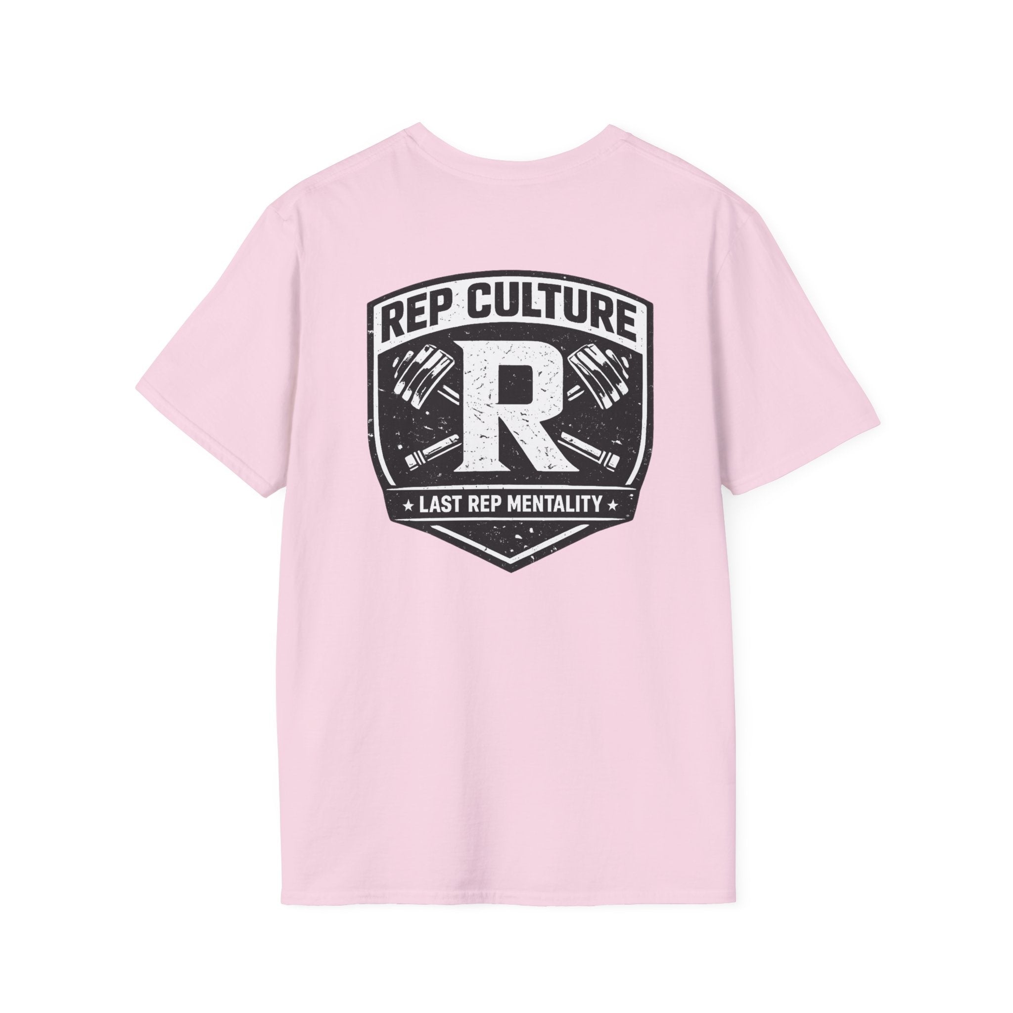Rep Culture Shield Tee | Barbell Logo, Last Rep Mentality
