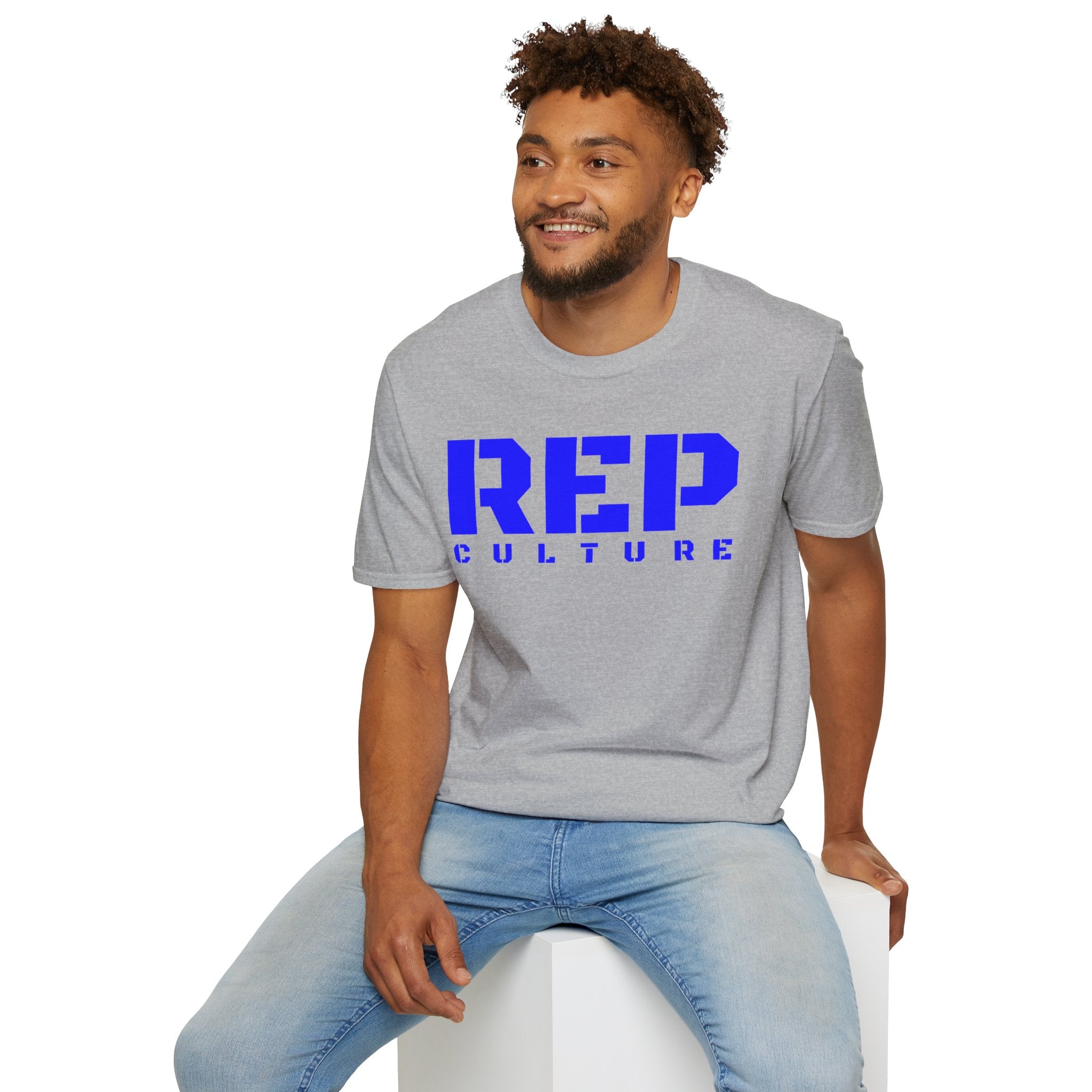 REP Culture T-Shirt — Bold Stencil Logo Tee for Fans & Streetwear