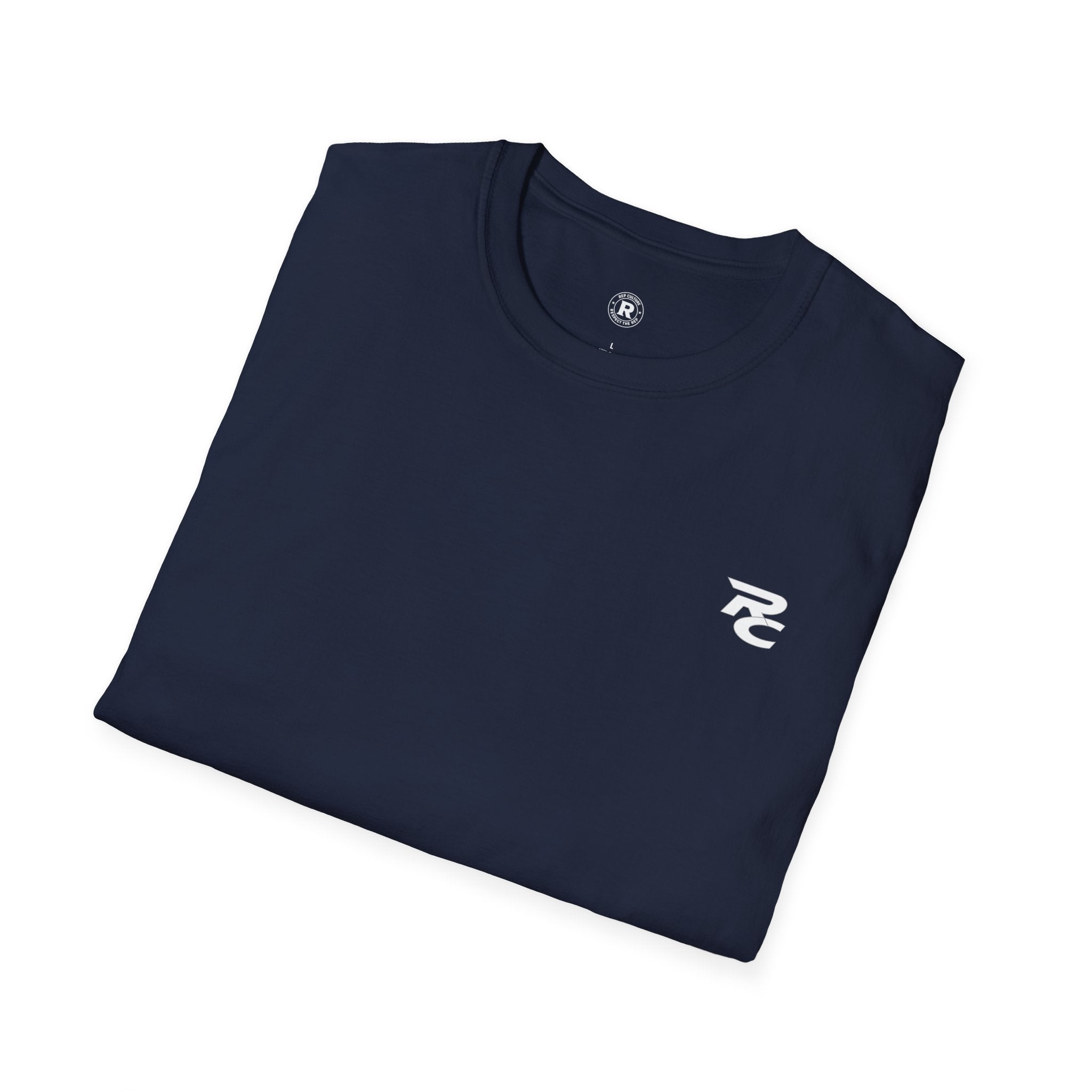 RC chest logo — Athletic Motivational Gym Tee