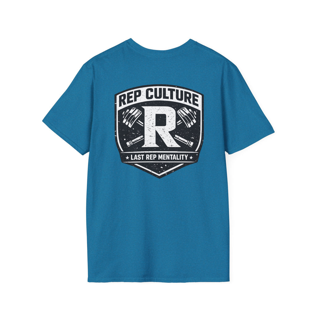 Rep Culture Shield Tee | Barbell Logo, Last Rep Mentality