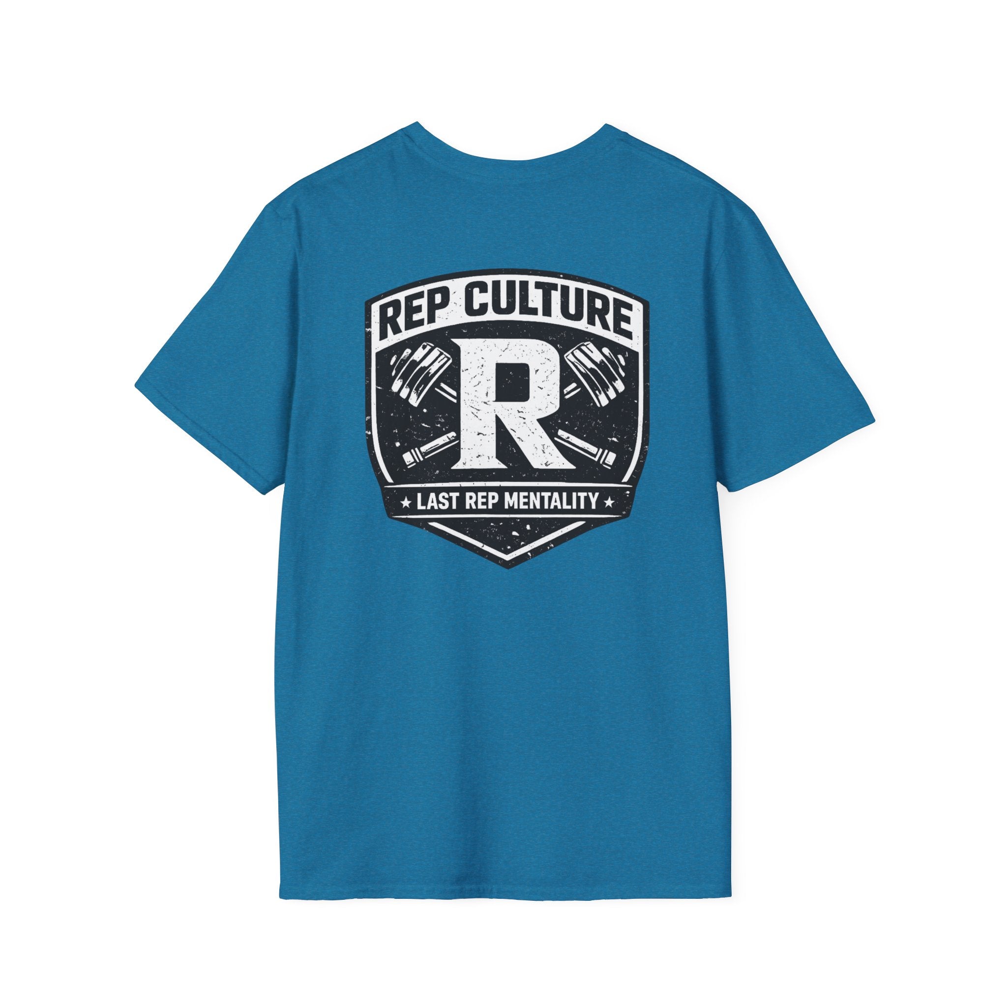 Rep Culture Shield Tee | Barbell Logo, Last Rep Mentality