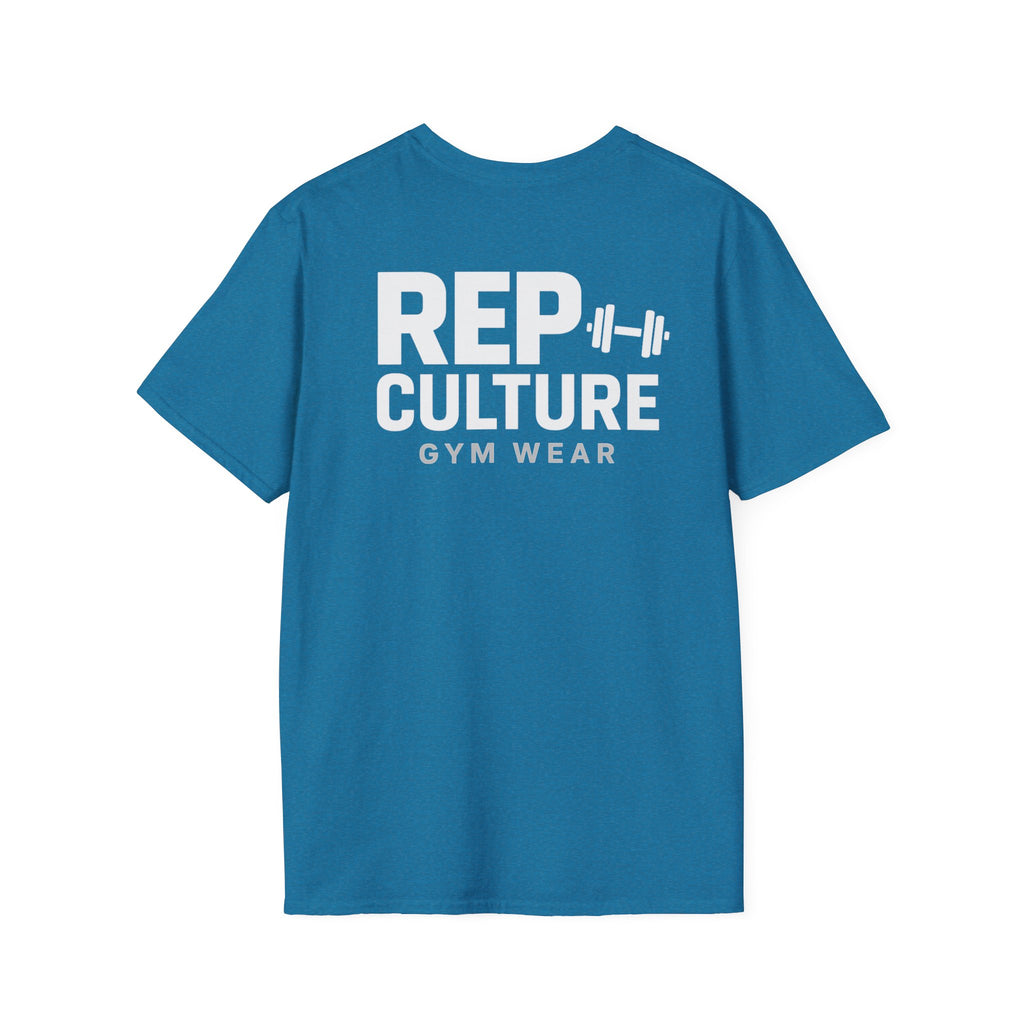 Rep Culture Gym Wear T-Shirt | Chest Logo, Back Graphic