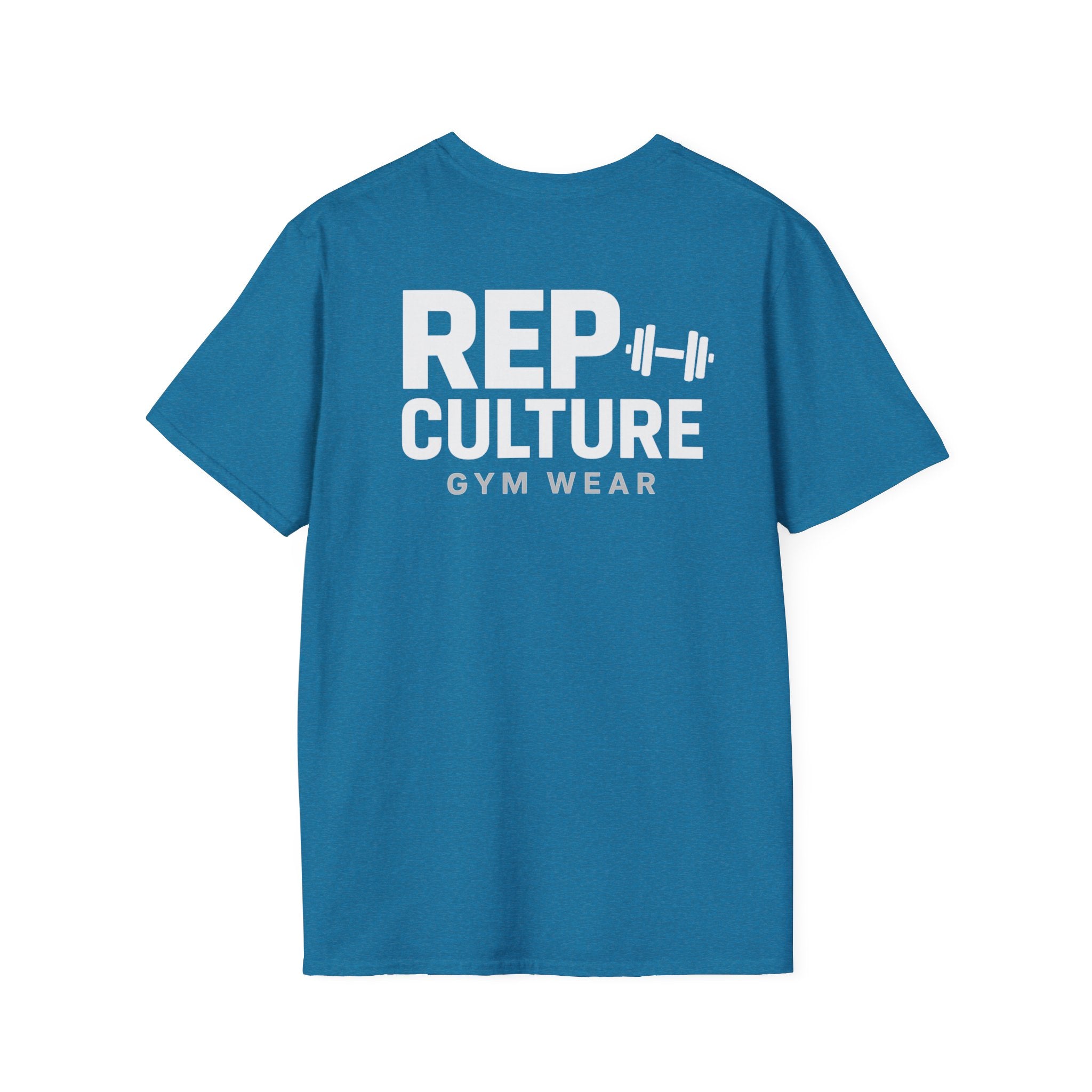 Rep Culture Gym Wear T-Shirt | Chest Logo, Back Graphic
