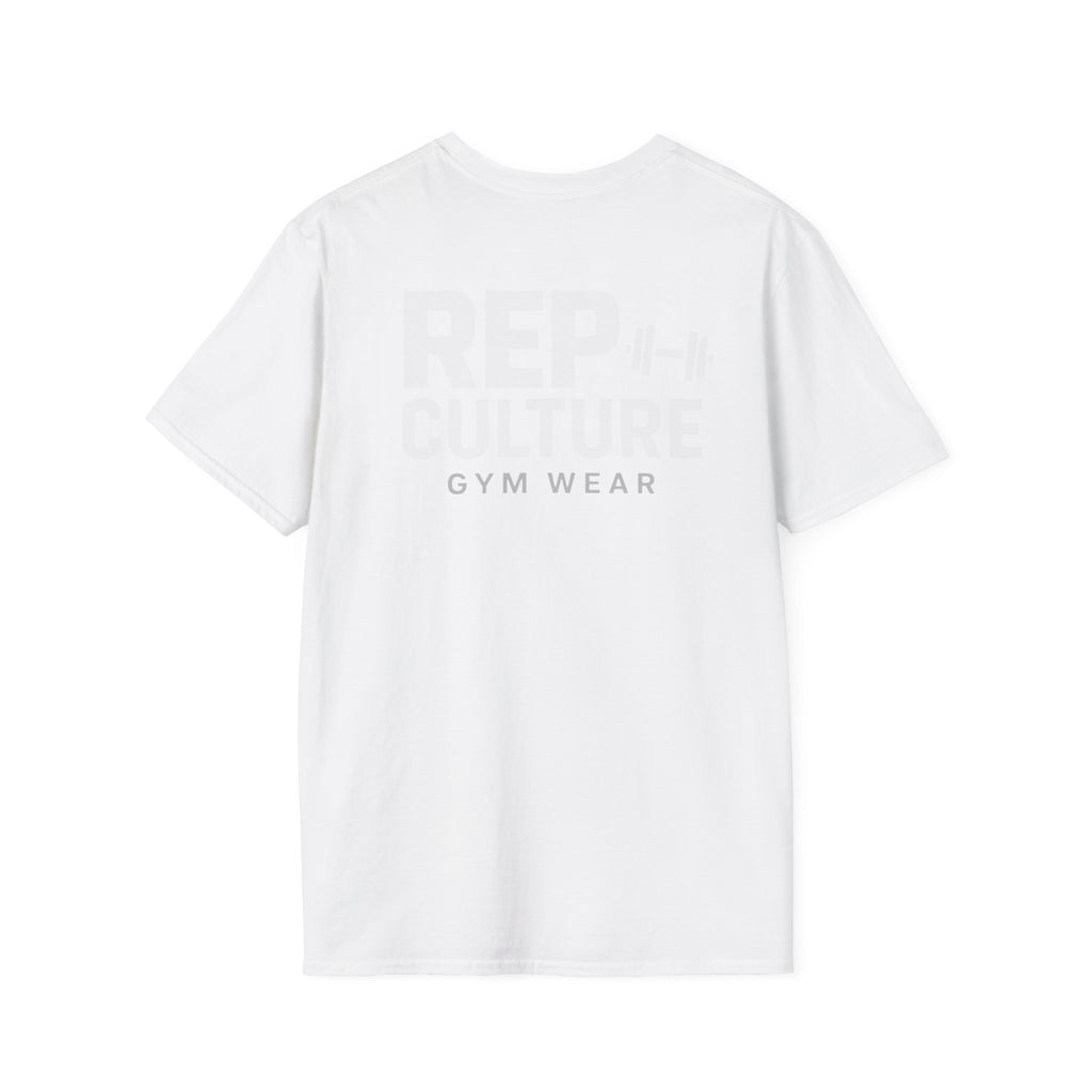 Rep Culture Gym Wear T-Shirt | Chest Logo, Back Graphic