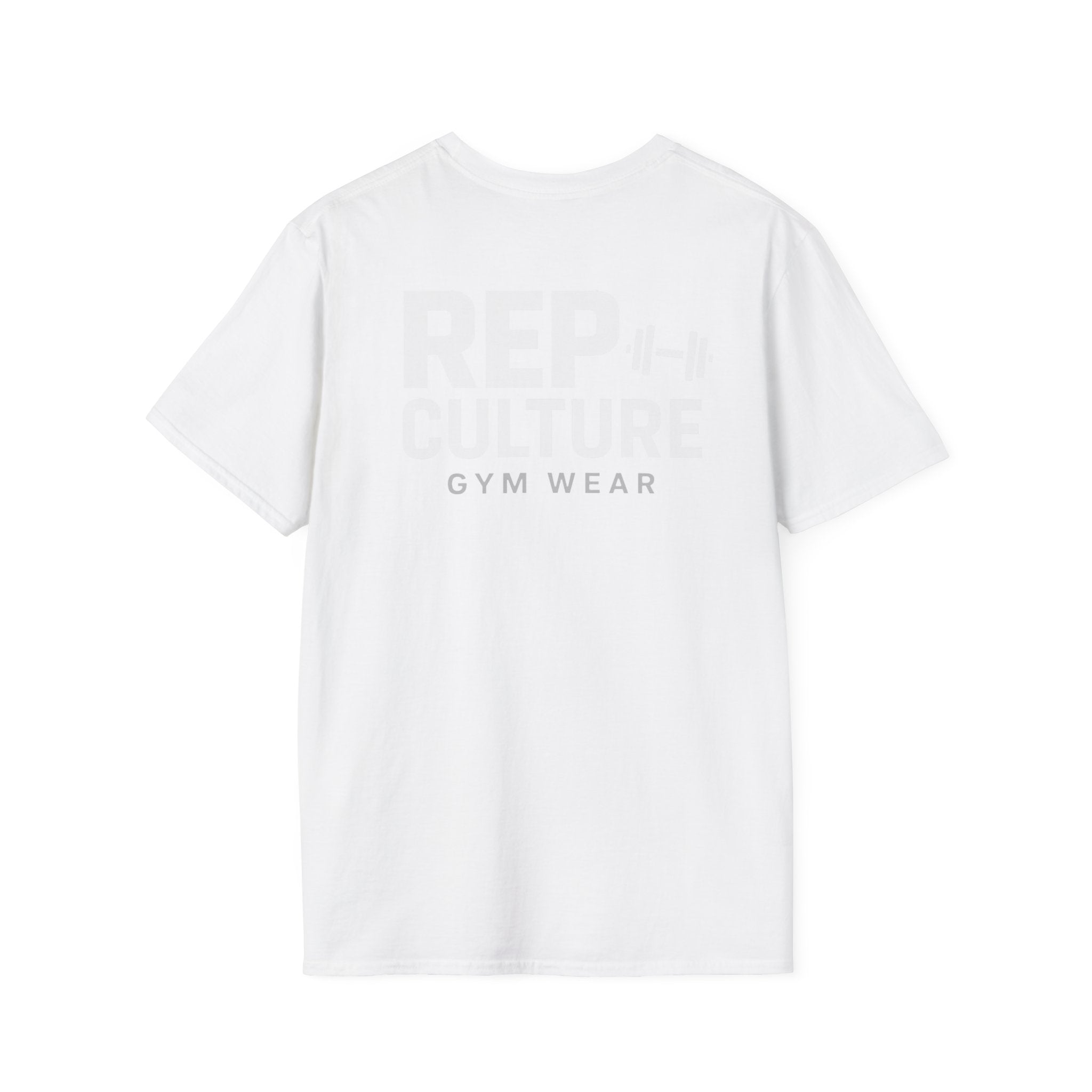 Rep Culture Gym Wear T-Shirt | Chest Logo, Back Graphic