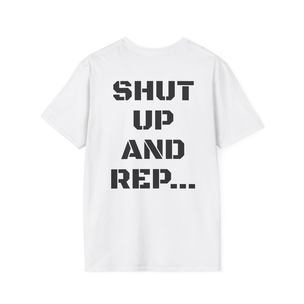 Rep Culture T‑Shirt — 'REP CULTURE' Front & 'SHUT UP AND REP' Back Graphic Tee