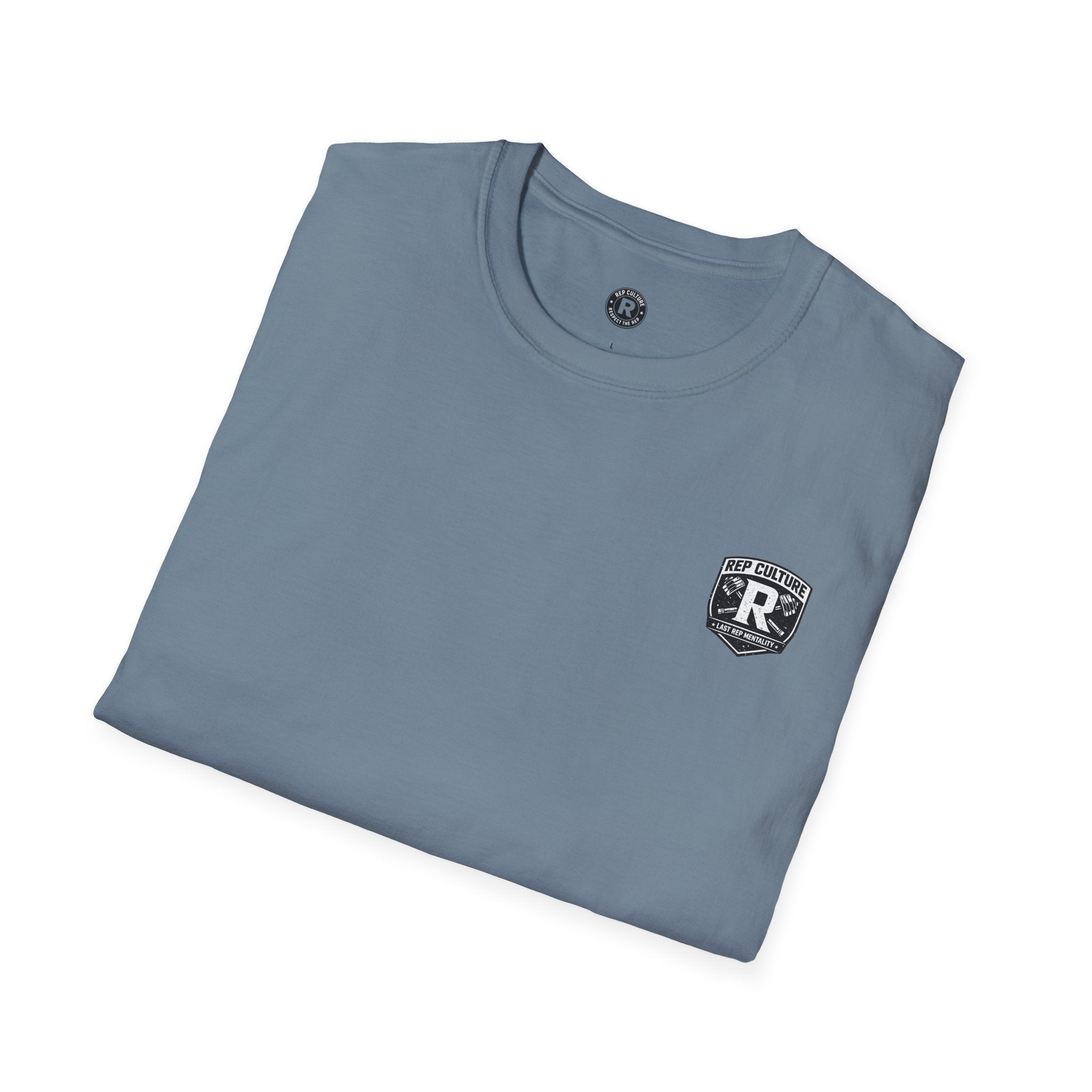 Rep Culture Shield Tee | Barbell Logo, Last Rep Mentality