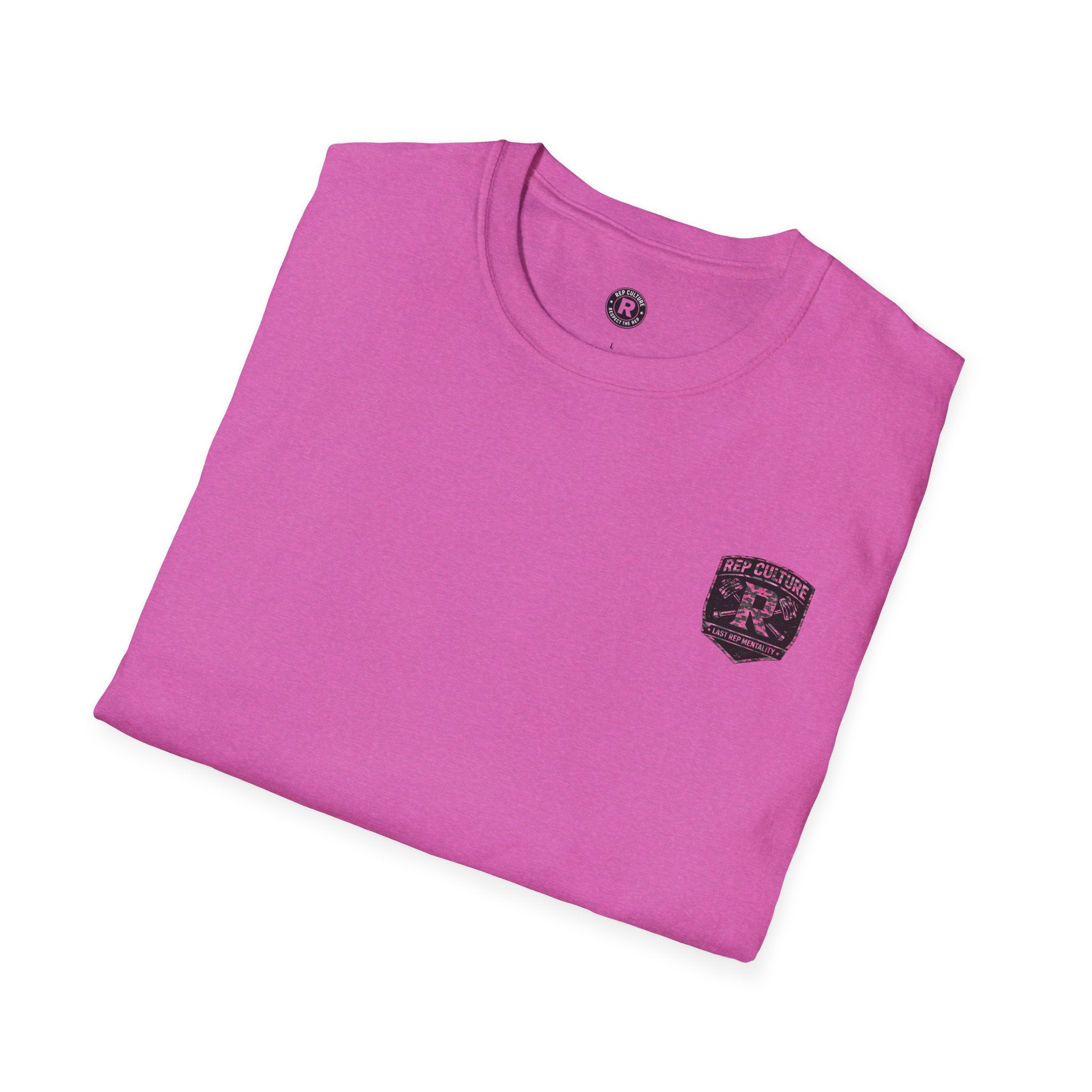 Black/Pink combo Camo — "Rep Culture" Gym Tee