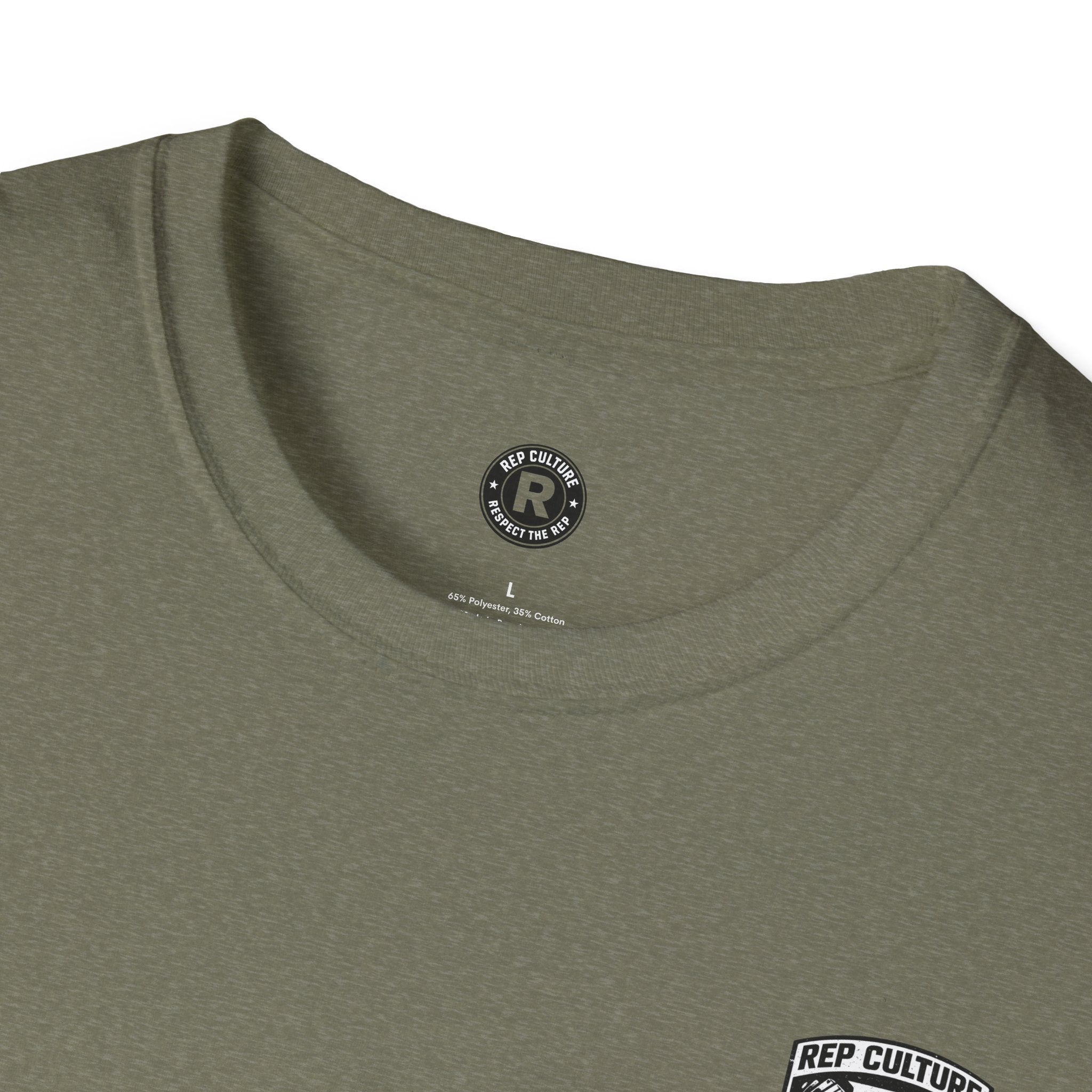Rep Culture Gym Wear T-Shirt | Chest Logo, Back Graphic
