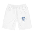 Retro Surf Logo Board Shorts — Men's White Swim Trunks