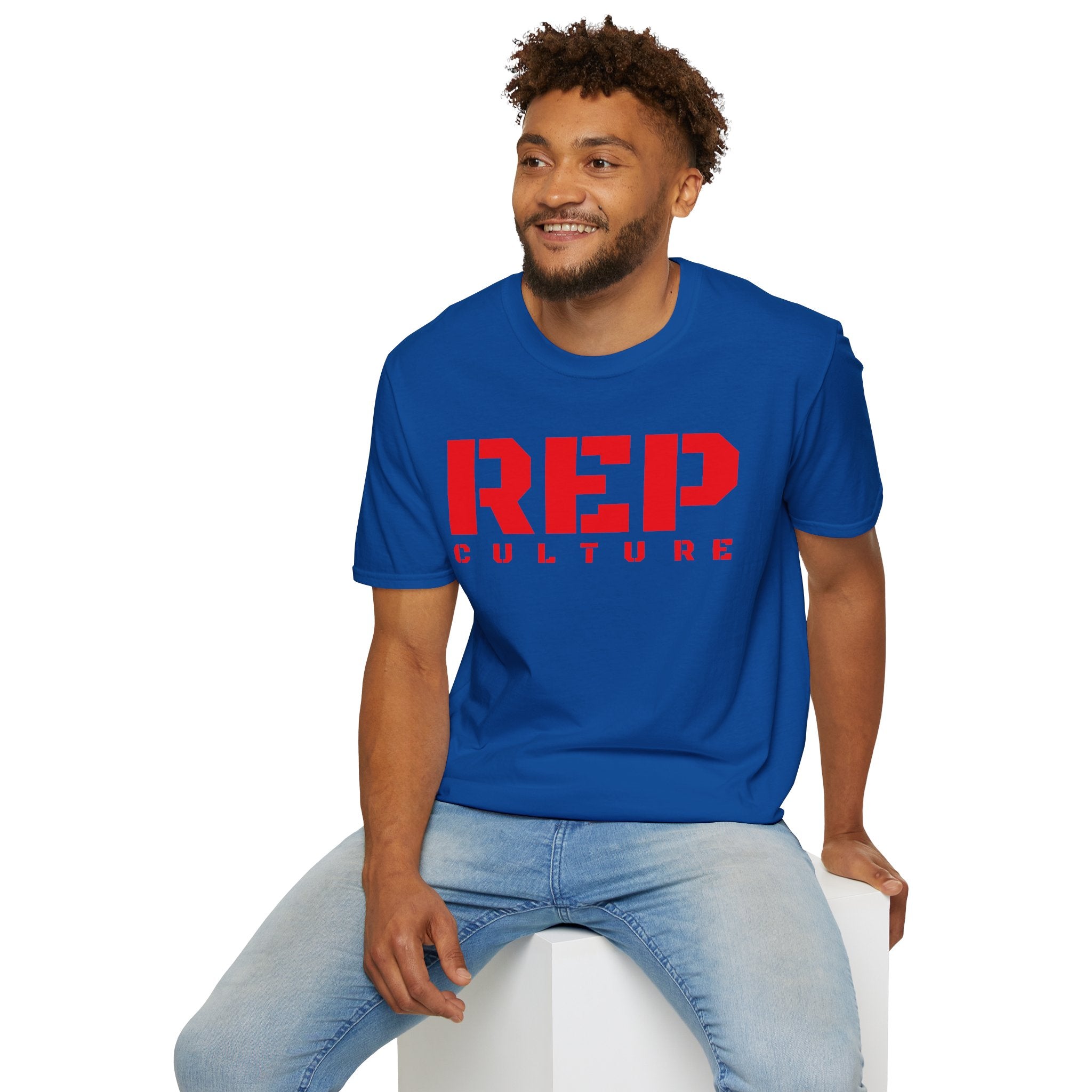 REP Culture T-Shirt — Bold Stencil Logo Tee for Fans & Streetwear