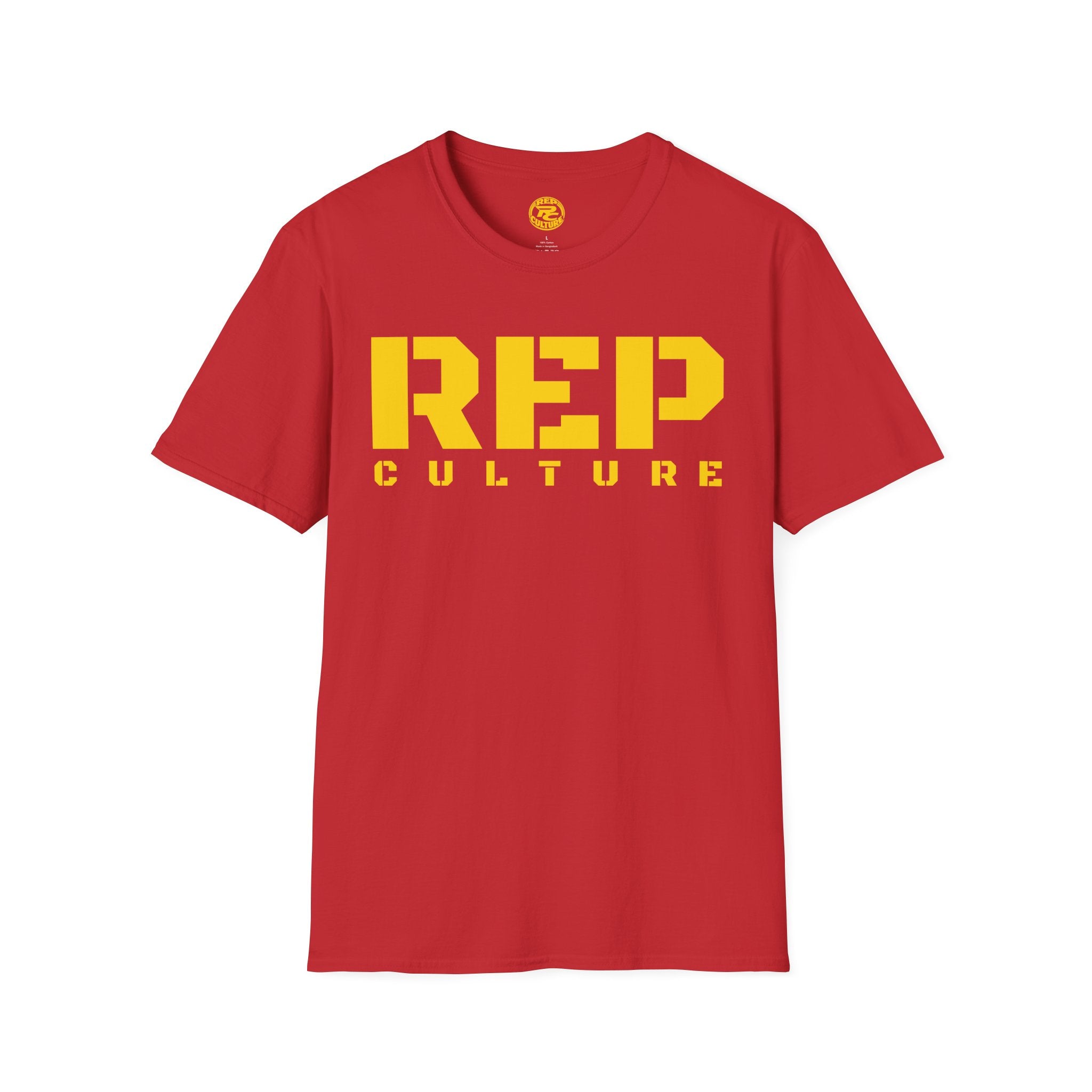 REP Culture T-Shirt — Bold Stencil Logo Tee for Fans & Streetwear