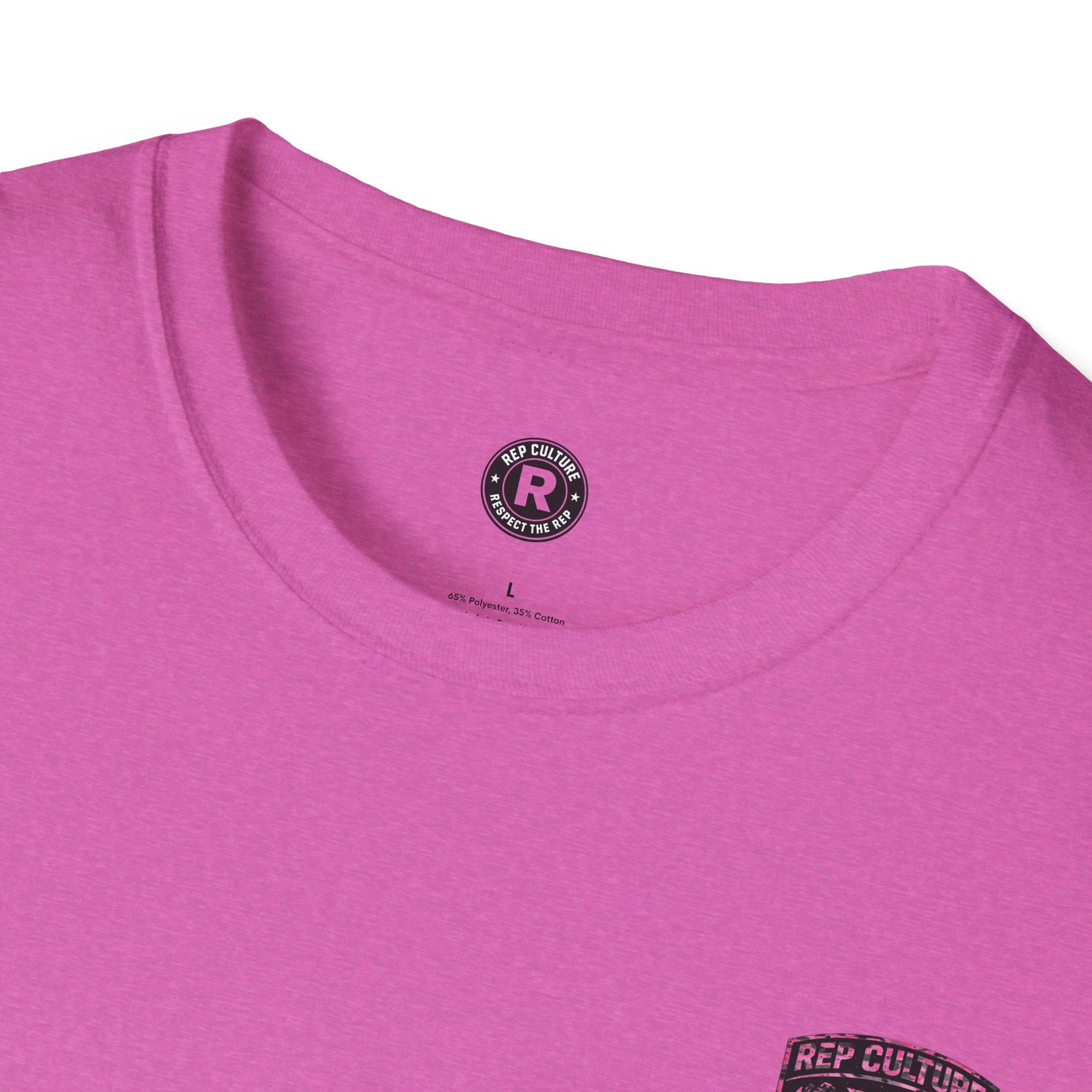 Black/Pink combo Camo — "Rep Culture" Gym Tee