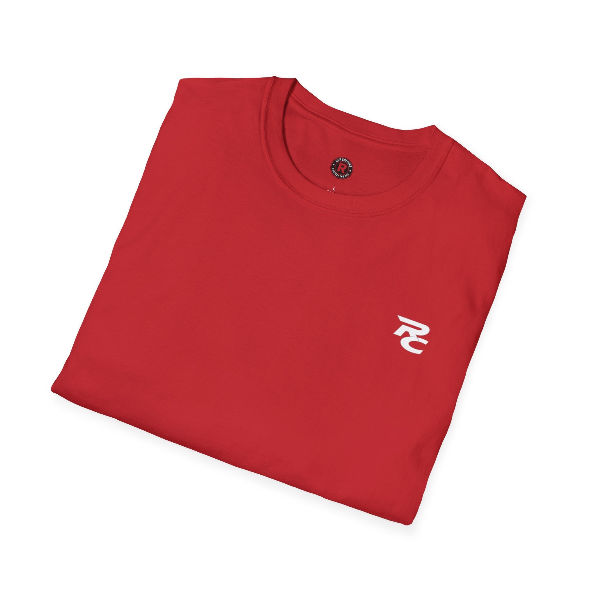 RC chest logo — Athletic Motivational Gym Tee