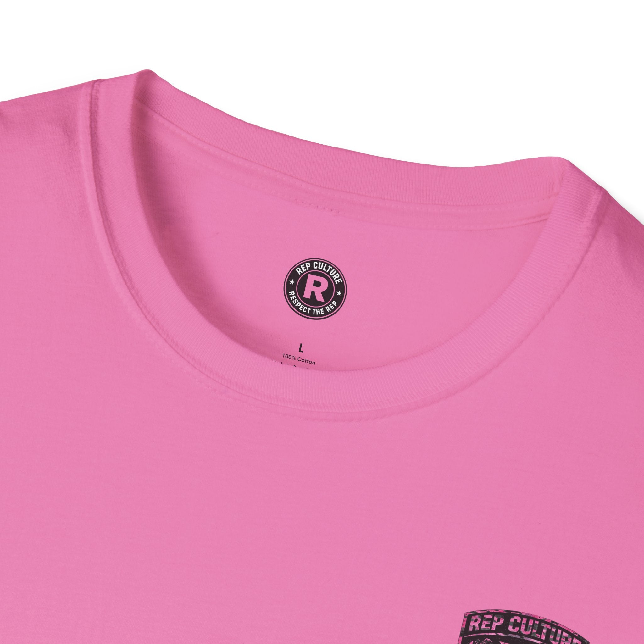 Black/Pink combo Camo — "Rep Culture" Gym Tee