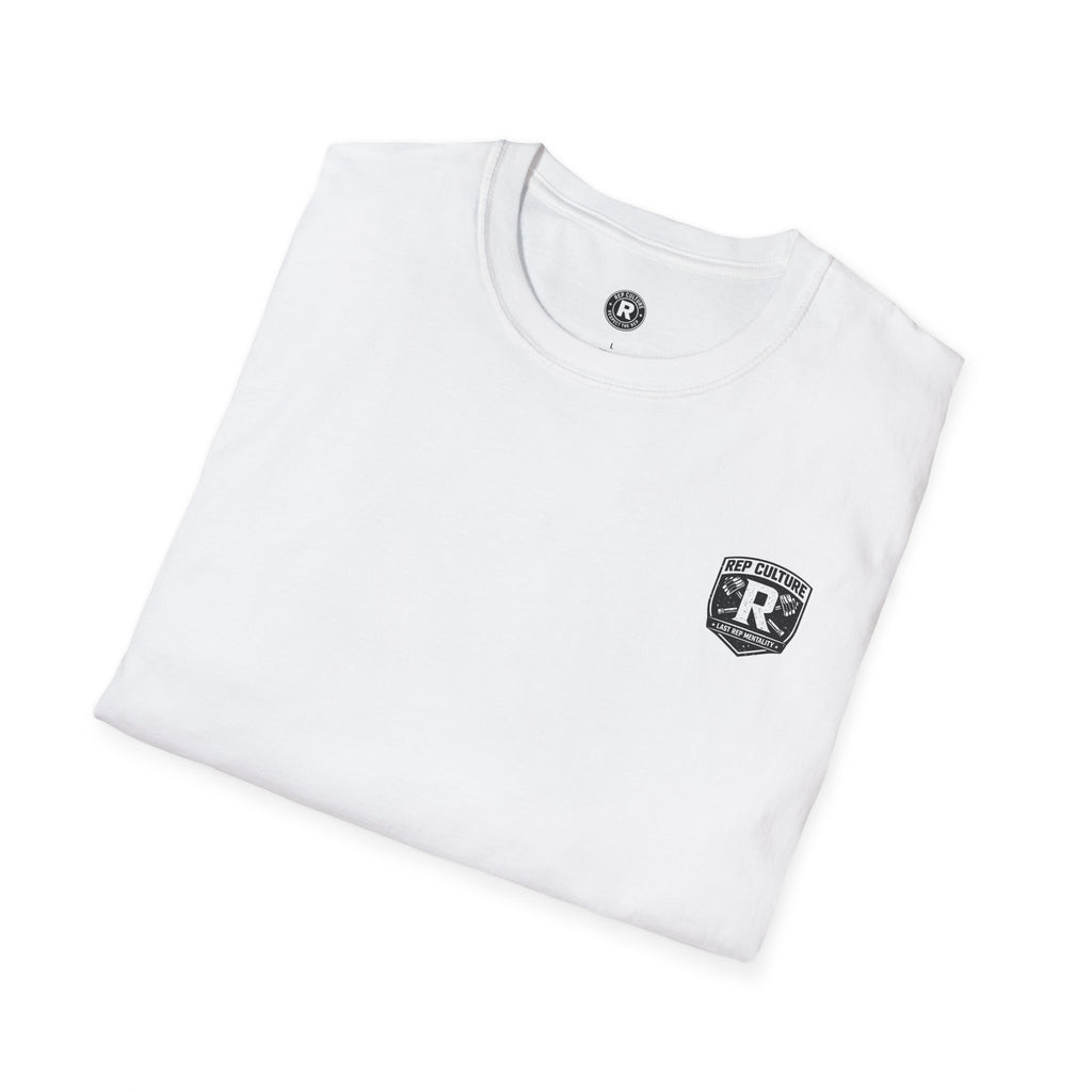 Rep Culture Gym Wear T-Shirt | Chest Logo, Back Graphic