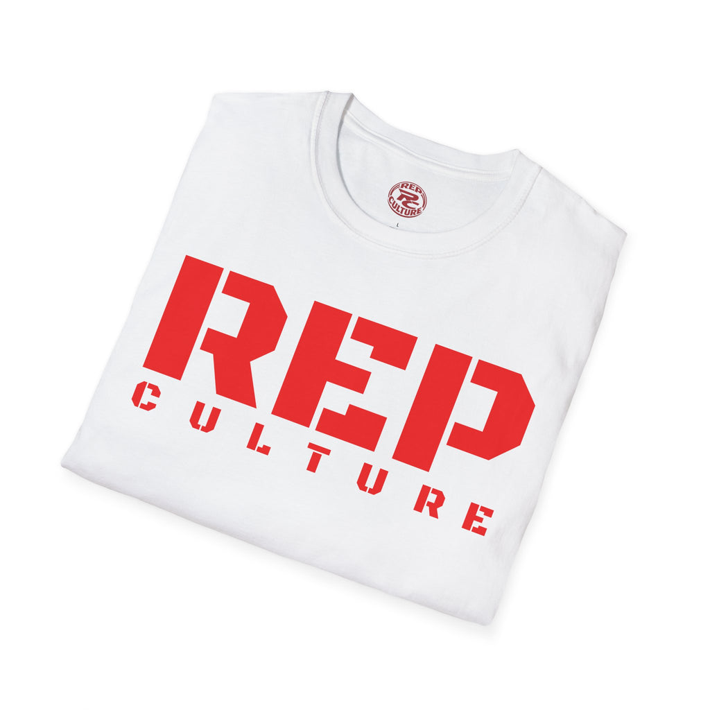REP Culture T-Shirt — Bold Stencil Logo Tee for Fans & Streetwear