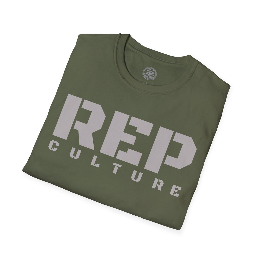 REP Culture T-Shirt — Bold Stencil Logo Tee for Fans & Streetwear