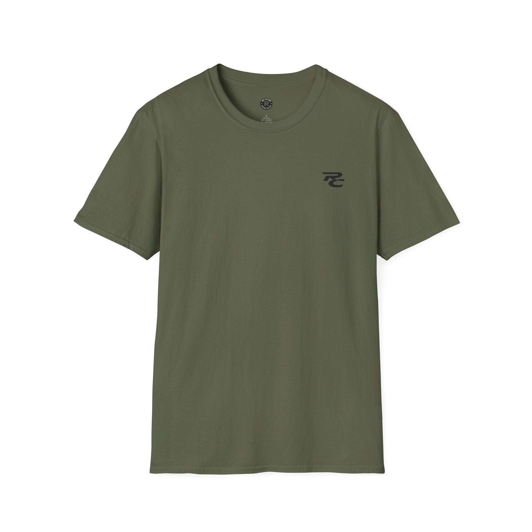 RC chest logo — Athletic Motivational Gym Tee