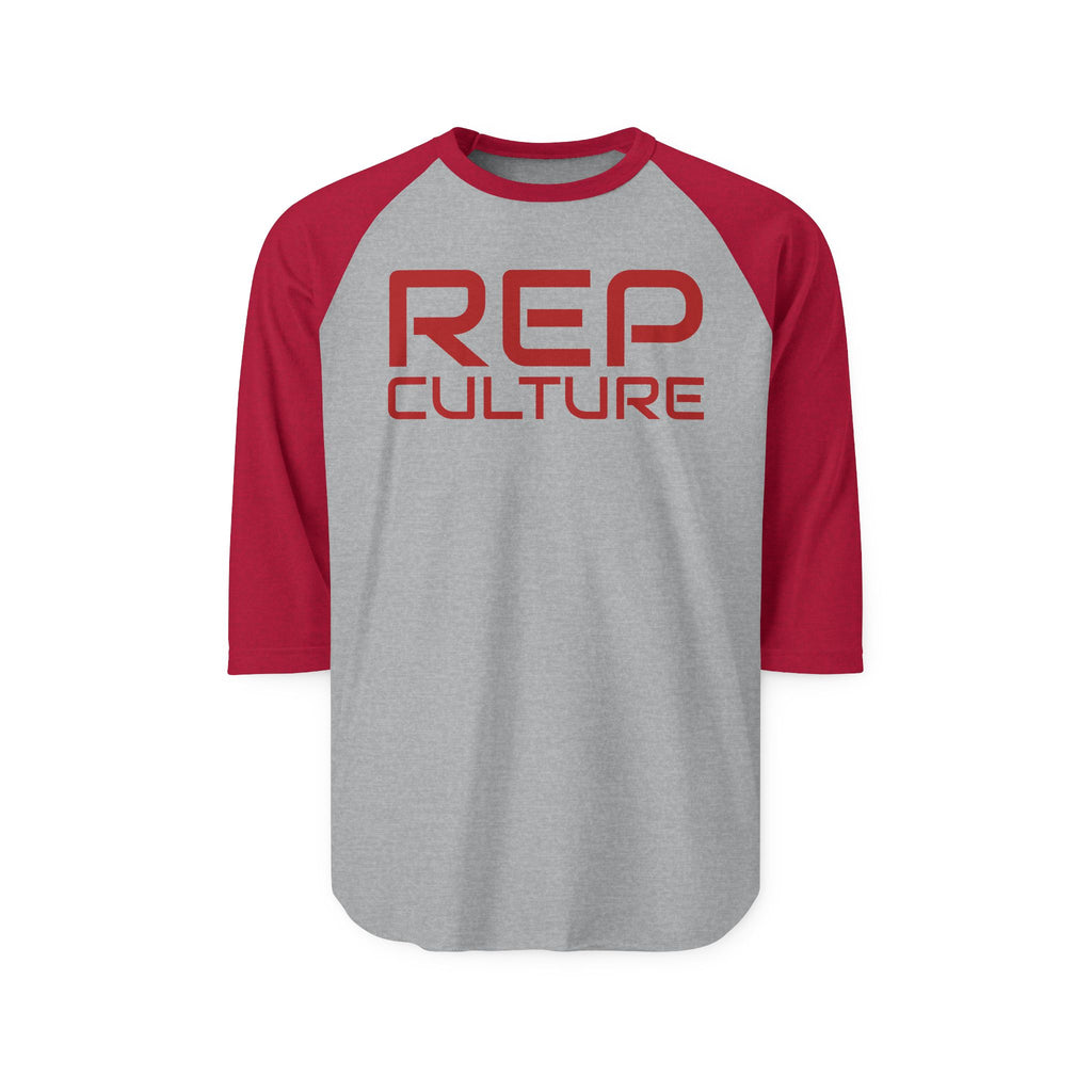 Rep Culture Raglan Shirt — 'REP CULTURE' 3/4 Sleeve Baseball Tee