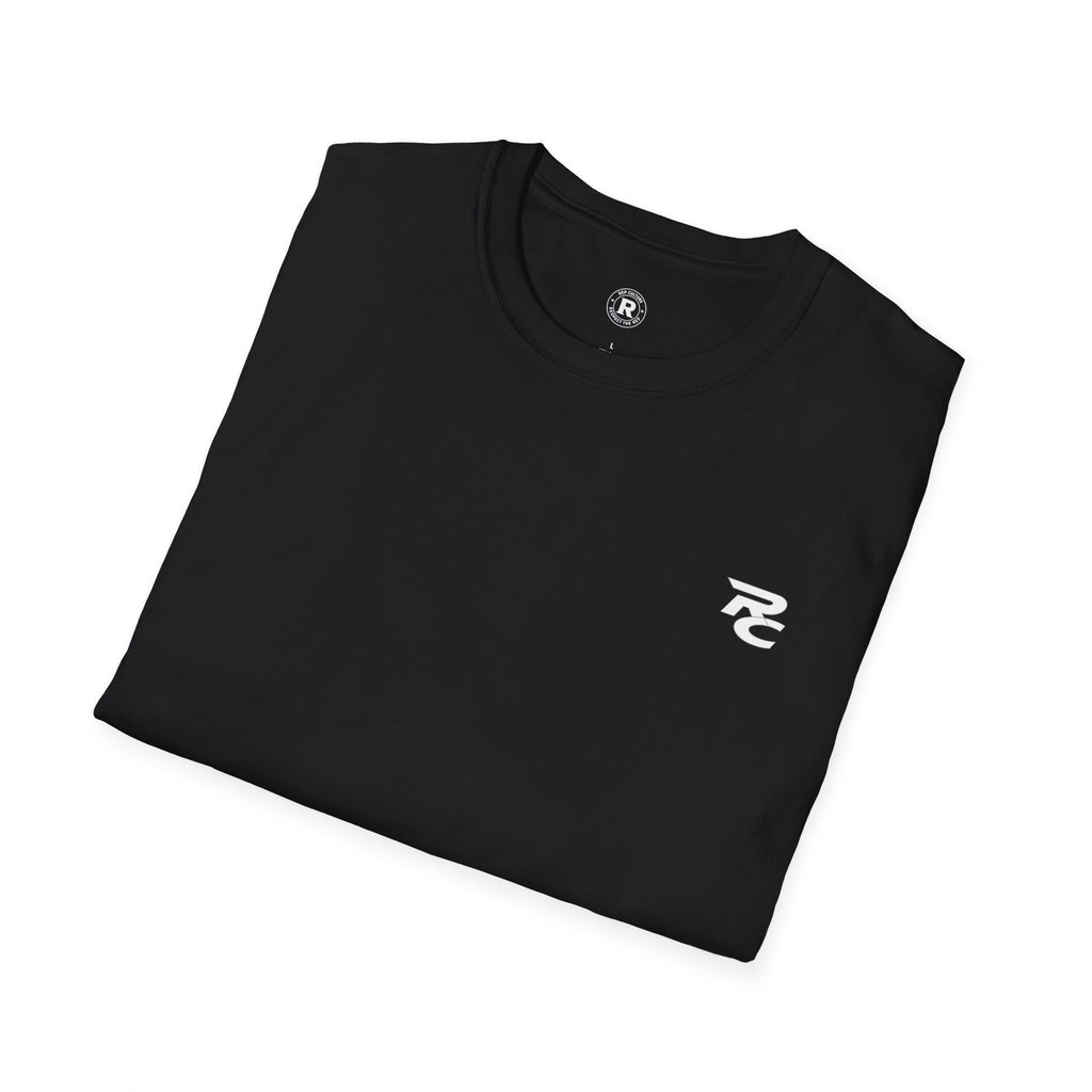 RC chest logo — Athletic Motivational Gym Tee