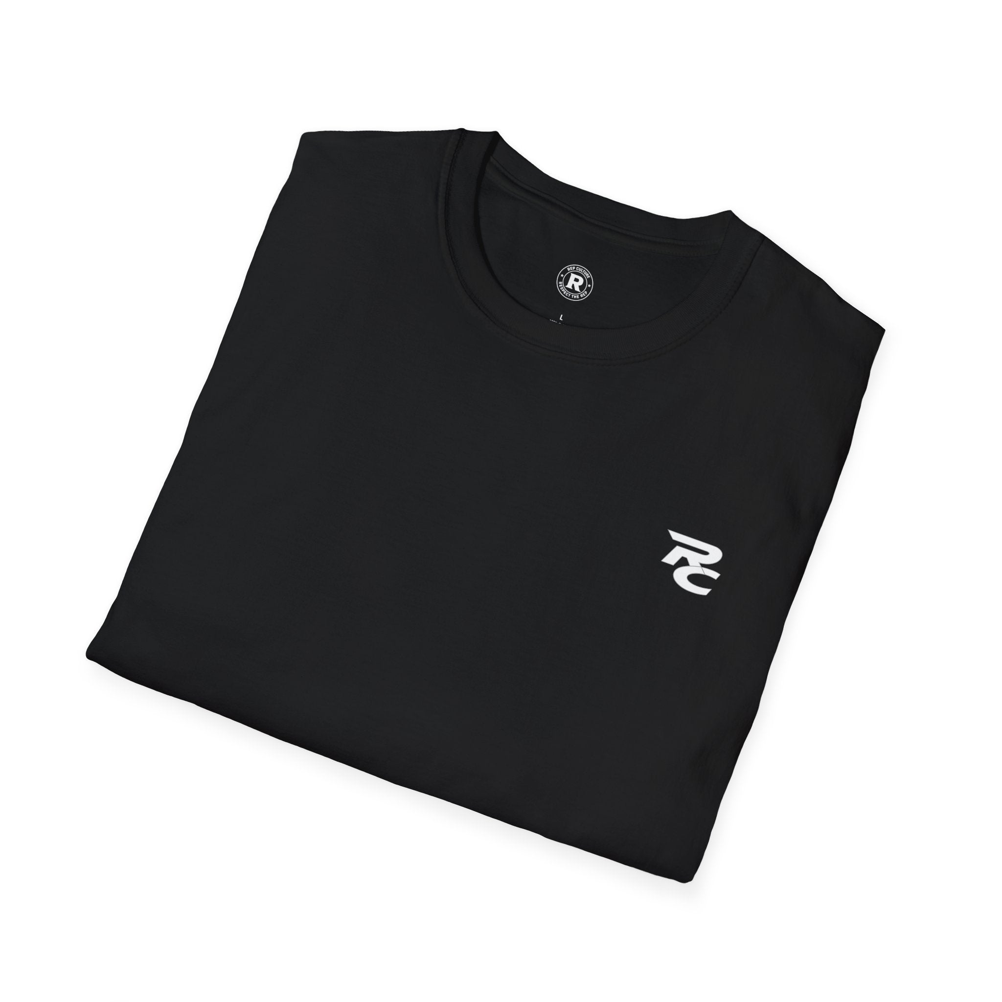 RC chest logo — Athletic Motivational Gym Tee