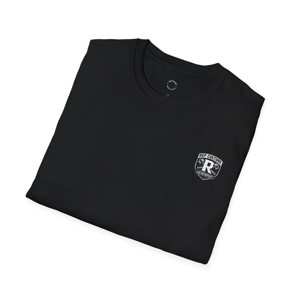 Rep Culture Gym Wear T-Shirt | Chest Logo, Back Graphic